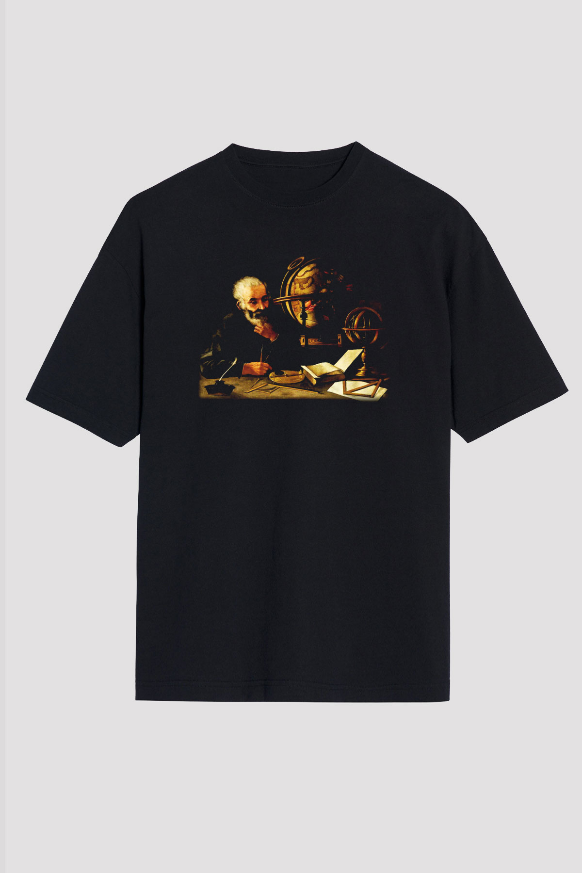 Filozof Siyah Unisex Oversize Tişört T-Shirt
