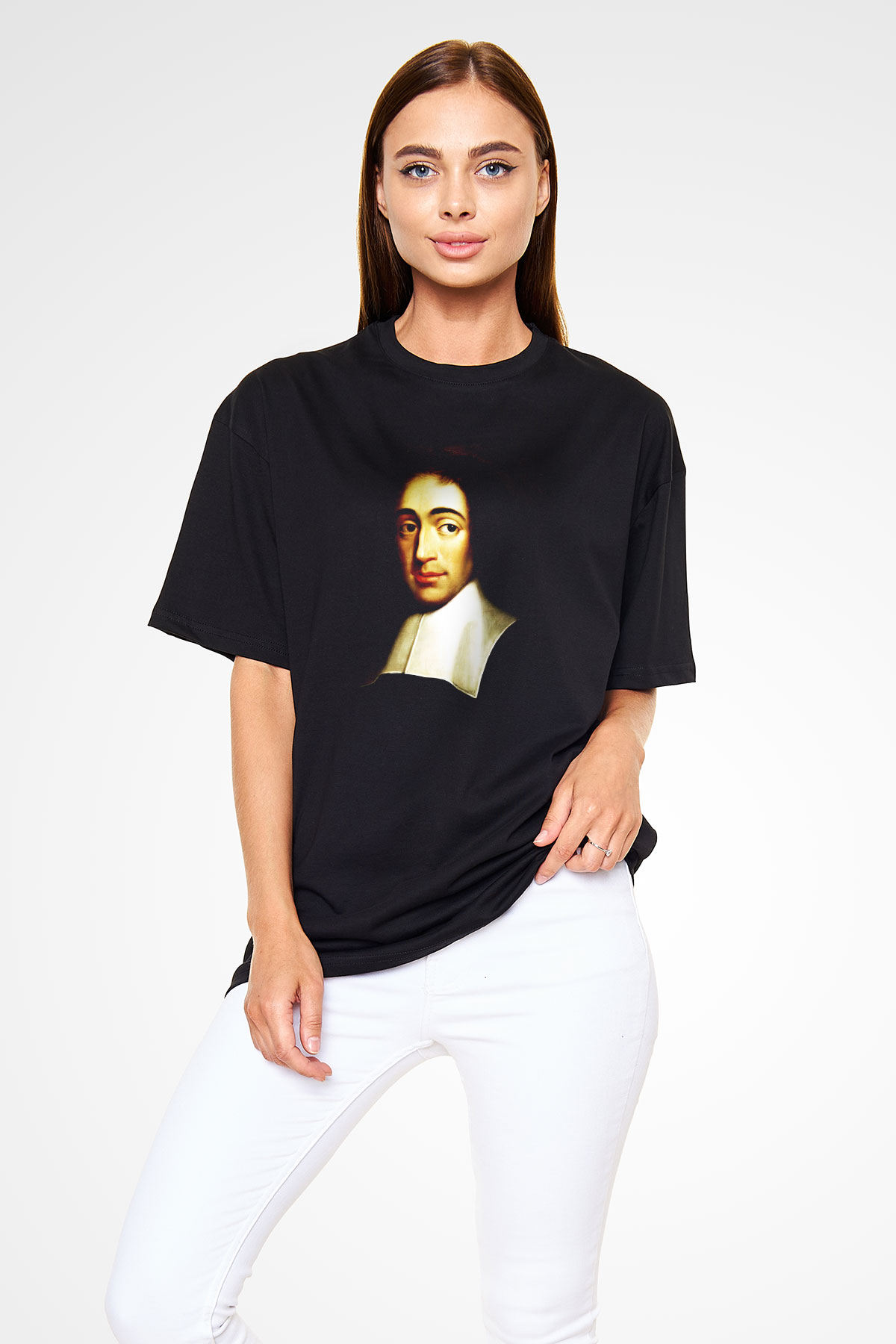 Filozof Siyah Unisex Oversize Tişört T-Shirt