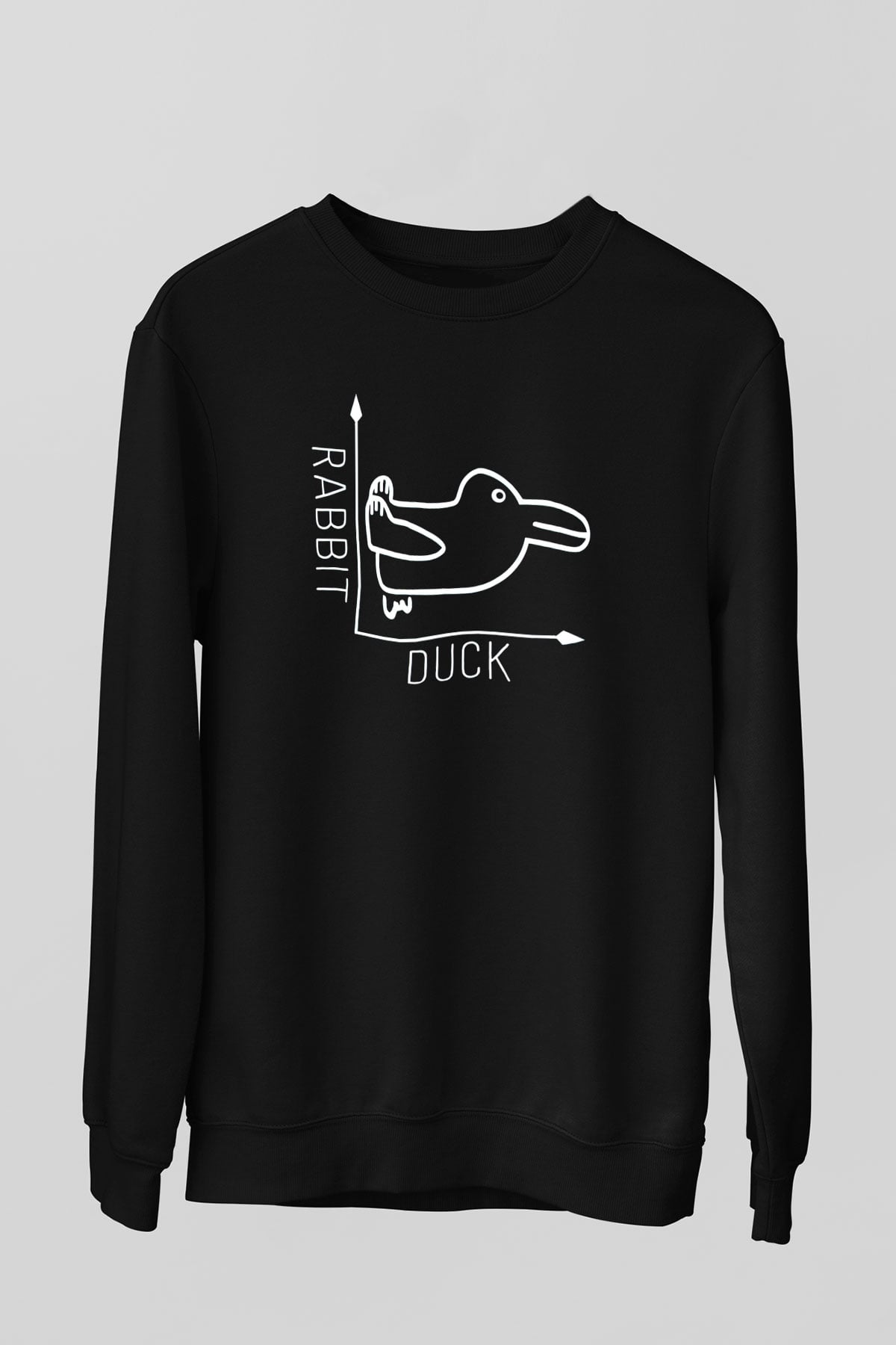 Filozof Siyah Unisex Sweatshirt