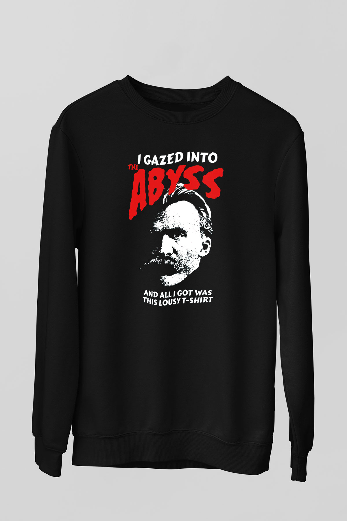 Filozof Siyah Unisex Sweatshirt