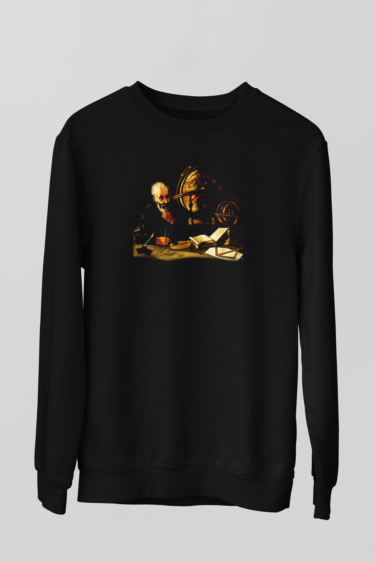 Filozof Siyah Unisex Sweatshirt