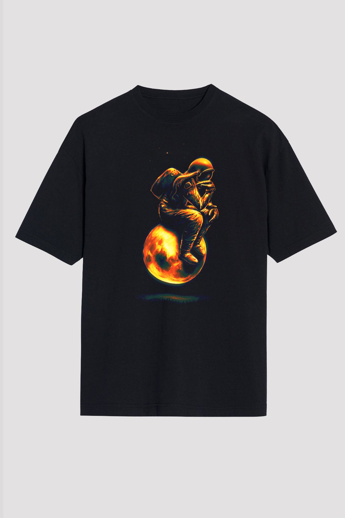 Filozof Siyah Oversize Tişört Oversize T-shirt - TişörtFabrikası