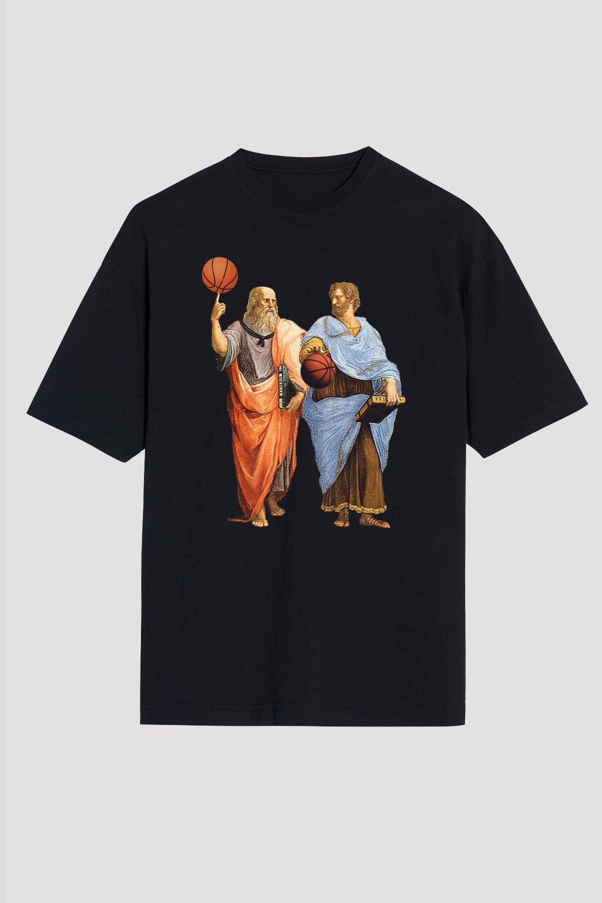 Filozof Siyah Oversize Tişört Oversize T-shirt - TişörtFabrikası