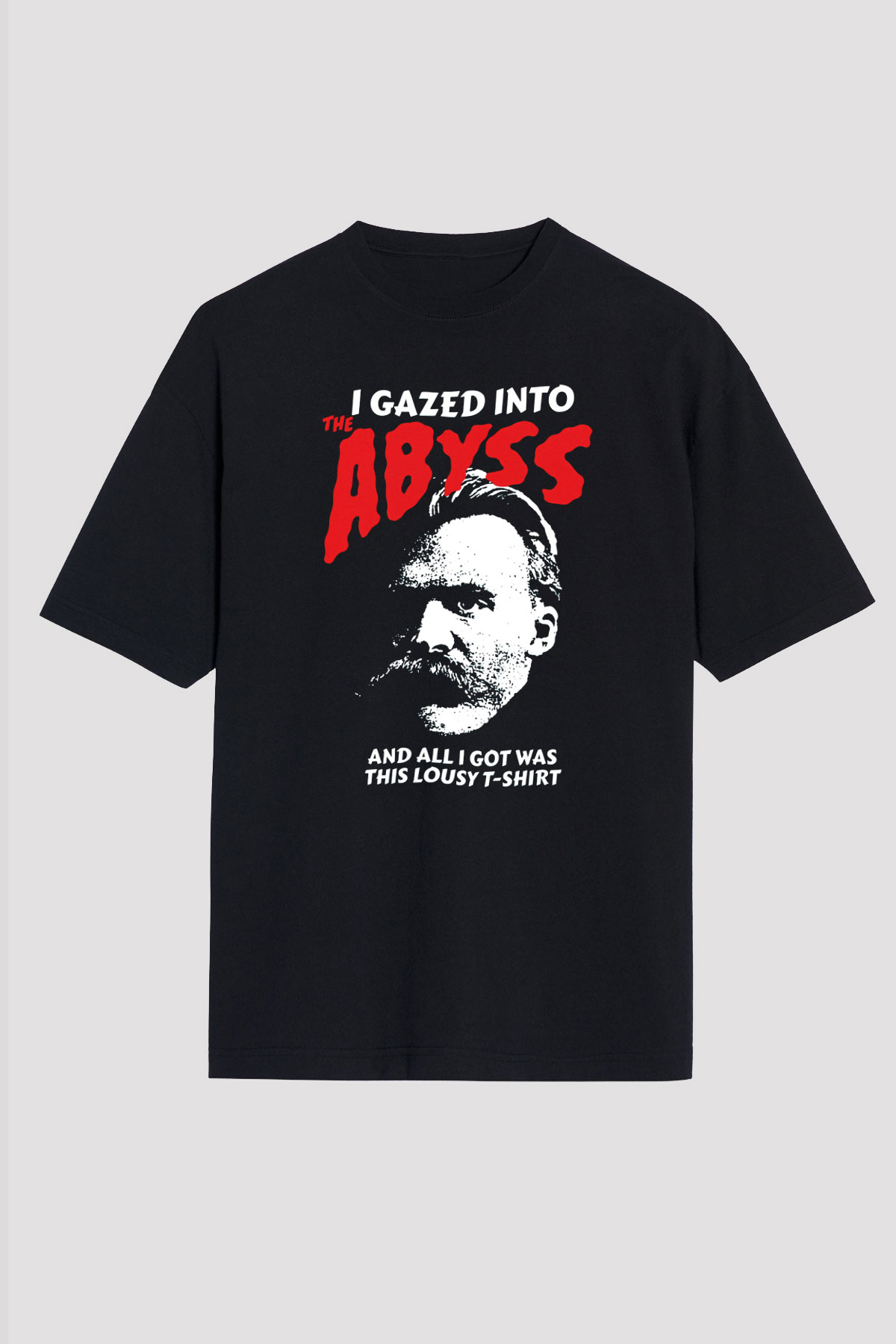 Filozof Siyah Oversize Tişört Oversize T-shirt - TişörtFabrikası