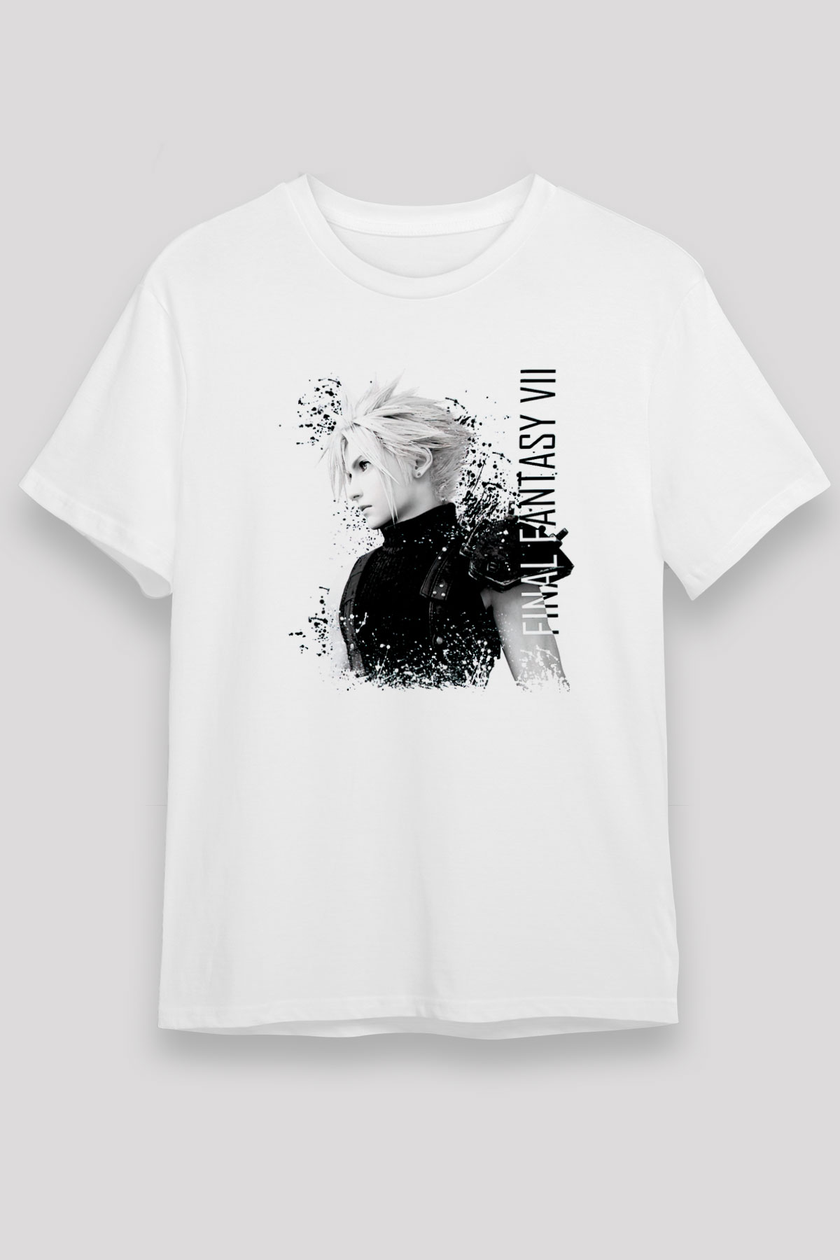 Final Fantasy Beyaz Unisex Tişört T-Shirt