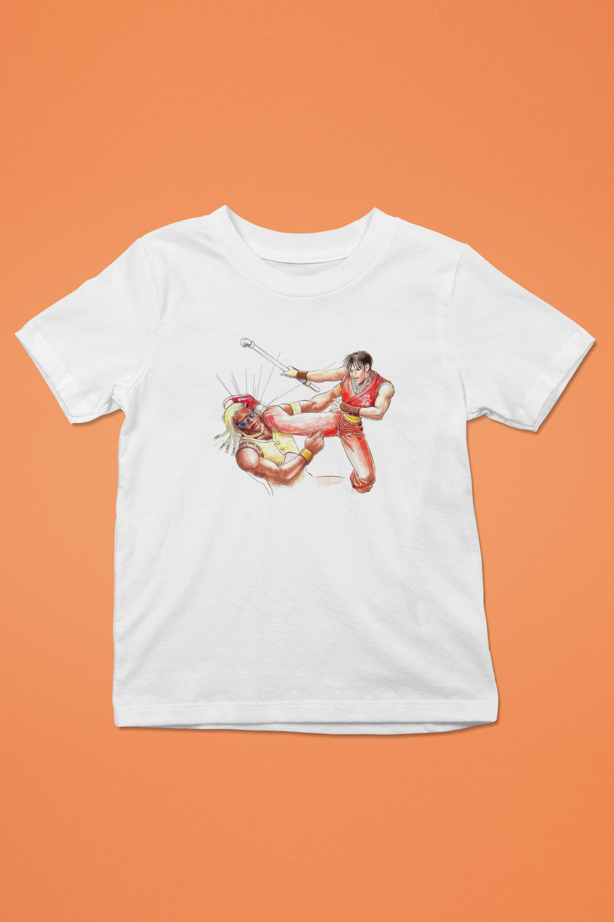 Final Fight Beyaz Unisex Çocuk Tişört