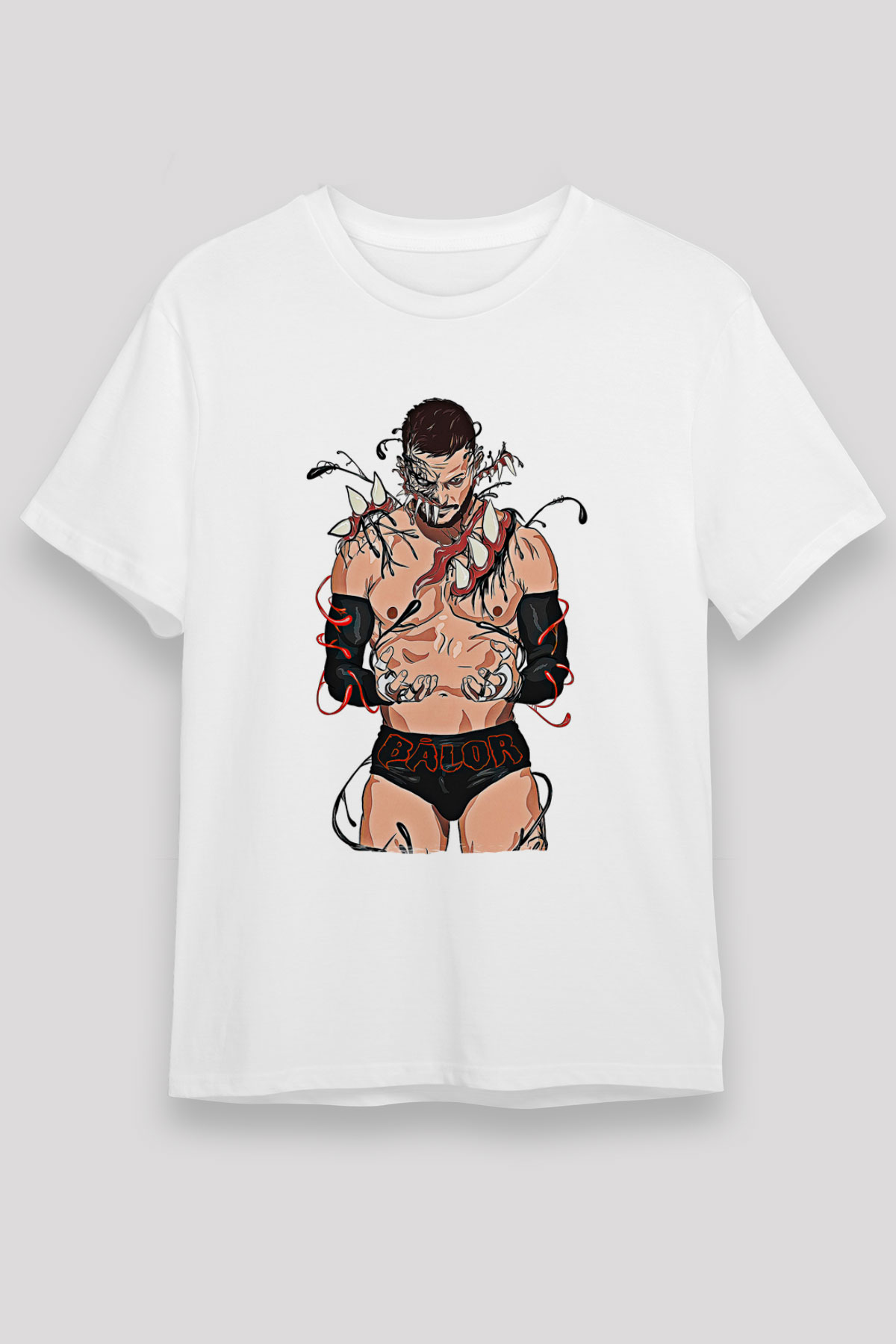 Finn Balor Unisex Baskılı Beyaz Tişört - Tshirt