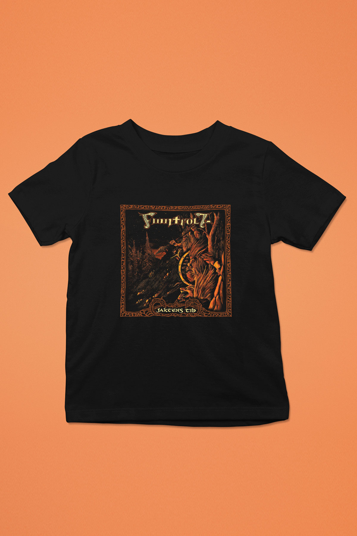 Finntroll Baskılı Unisex Siyah Çocuk Tişört