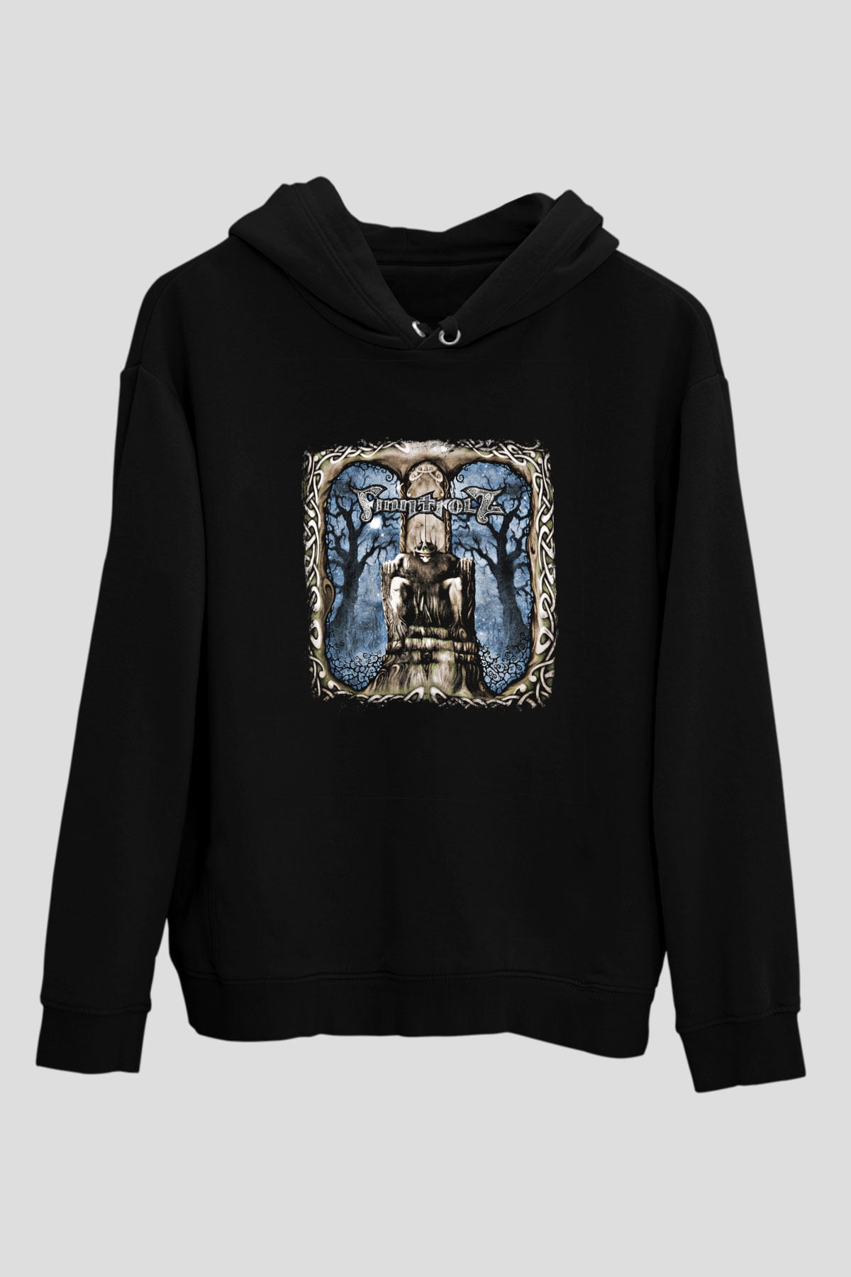 Finntroll Baskılı Unisex Siyah Hoodie