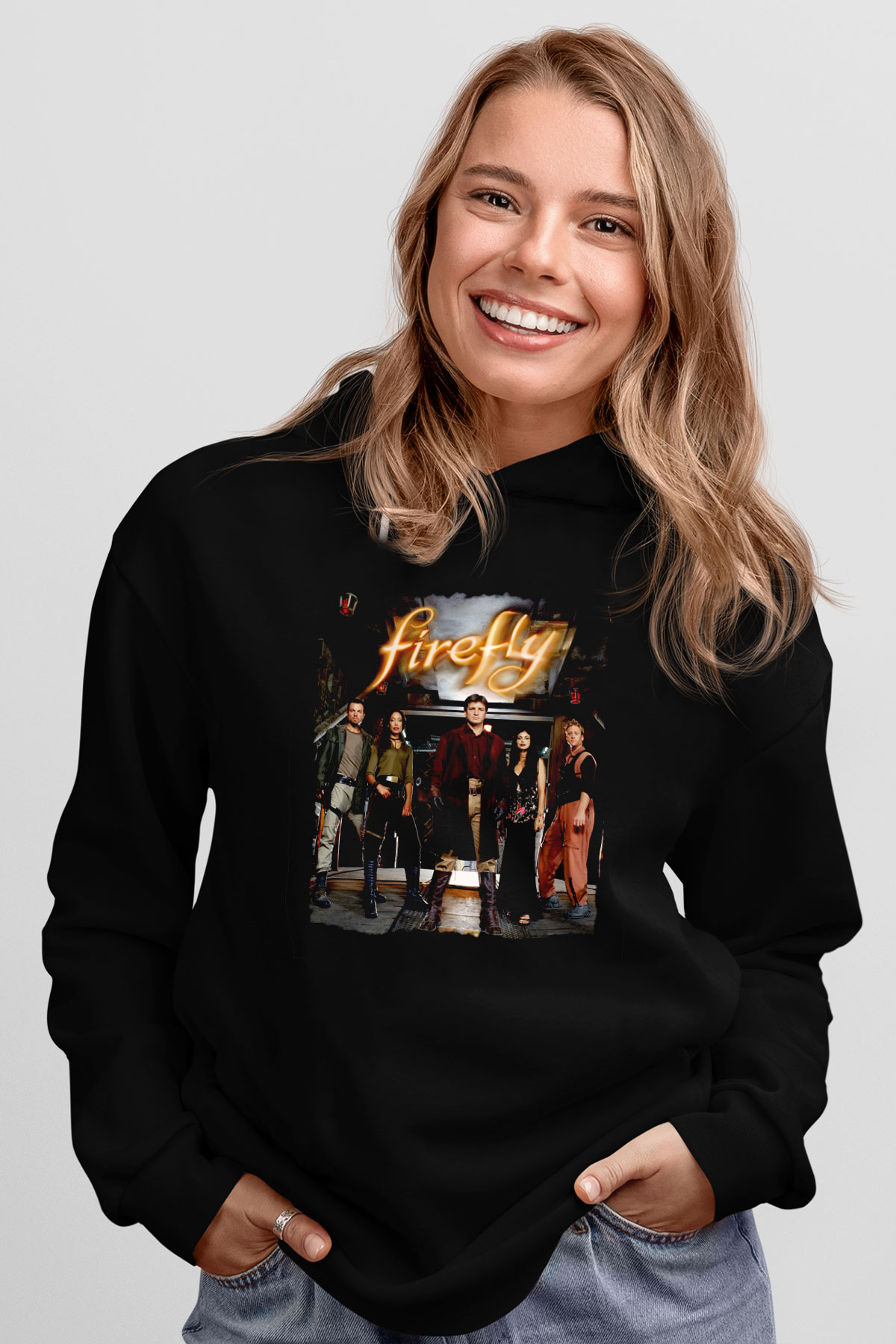 Firefly Siyah Unisex Hoodie