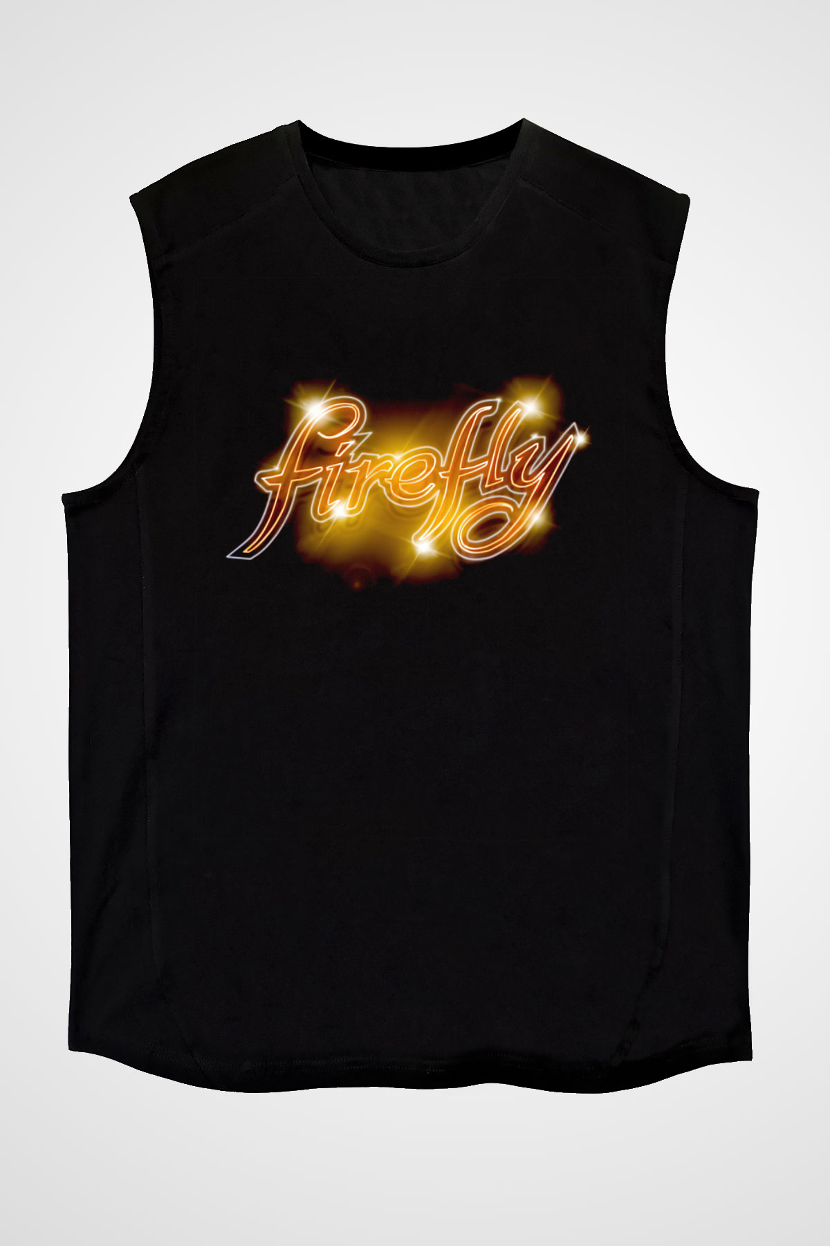 Firefly Siyah Unisex Kolsuz Tişört