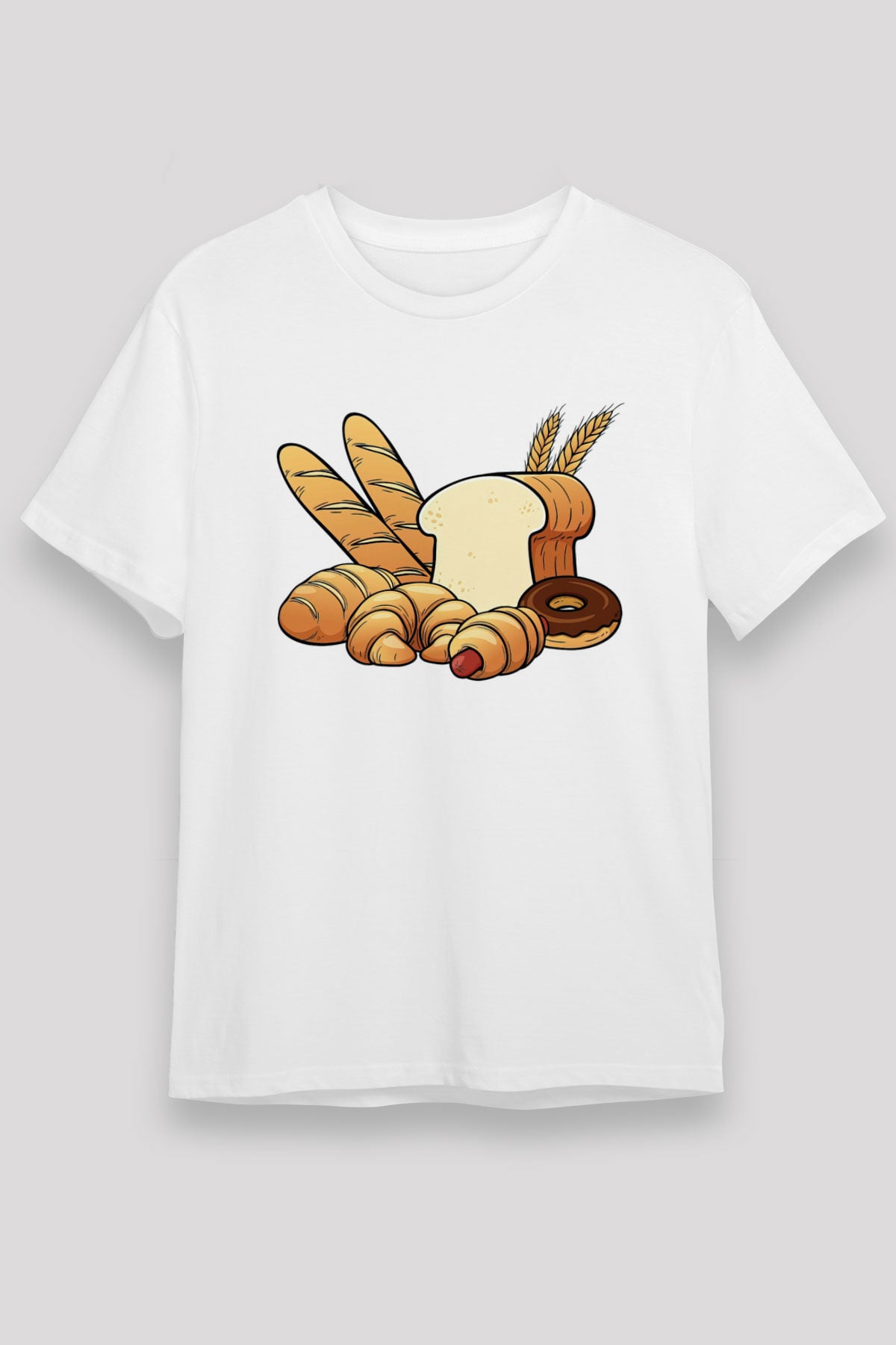 Fırıncı Beyaz Unisex Tişört T-Shirt - TişörtFabrikası