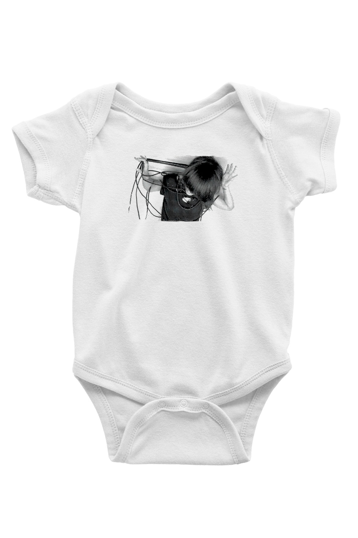 Fit For Rivals Baskılı Beyaz Unisex Bebek Body - Zıbın