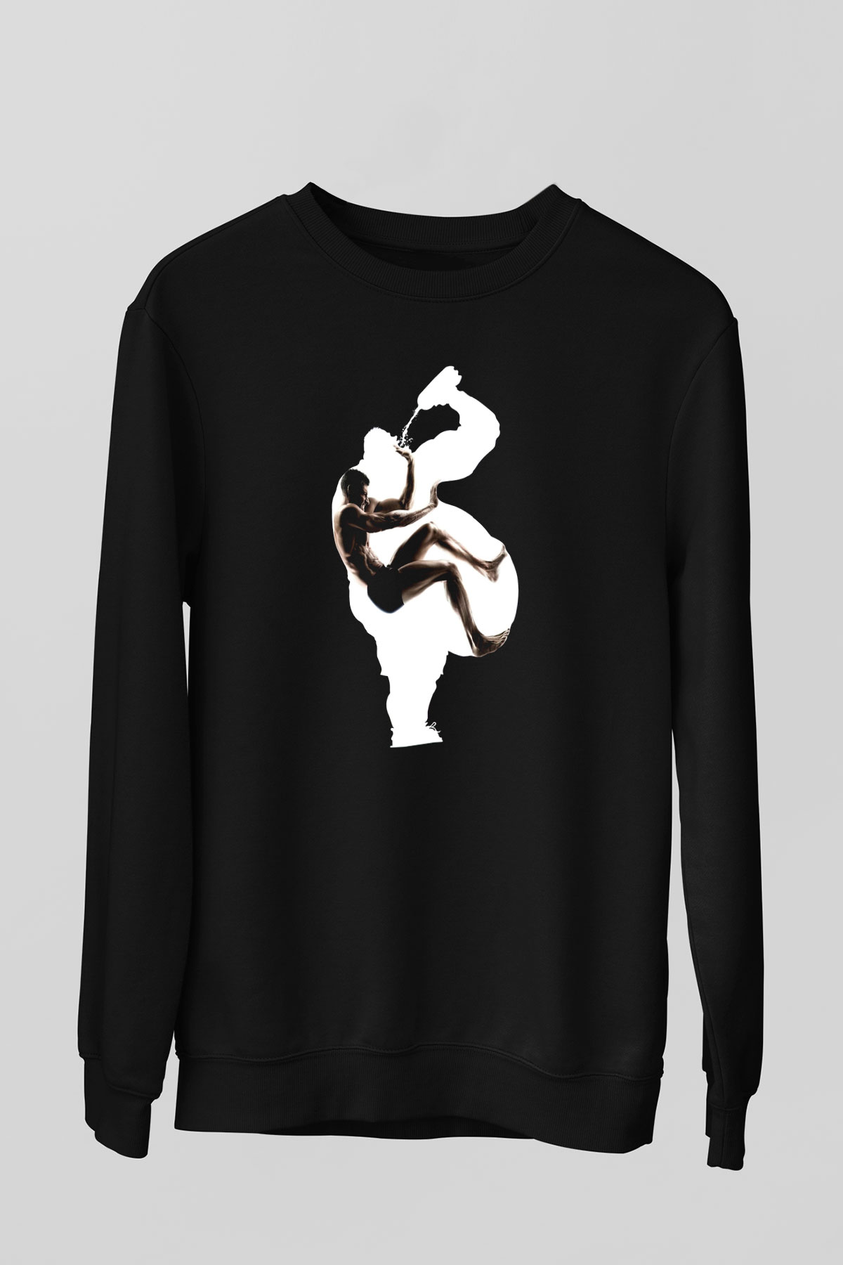Fitness Siyah Unisex Sweatshirt