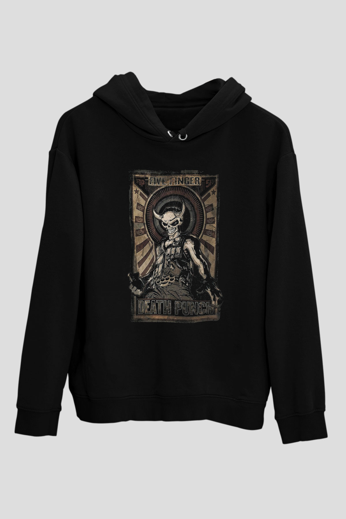 Five Finger Death Punch Siyah Unisex Hoodie