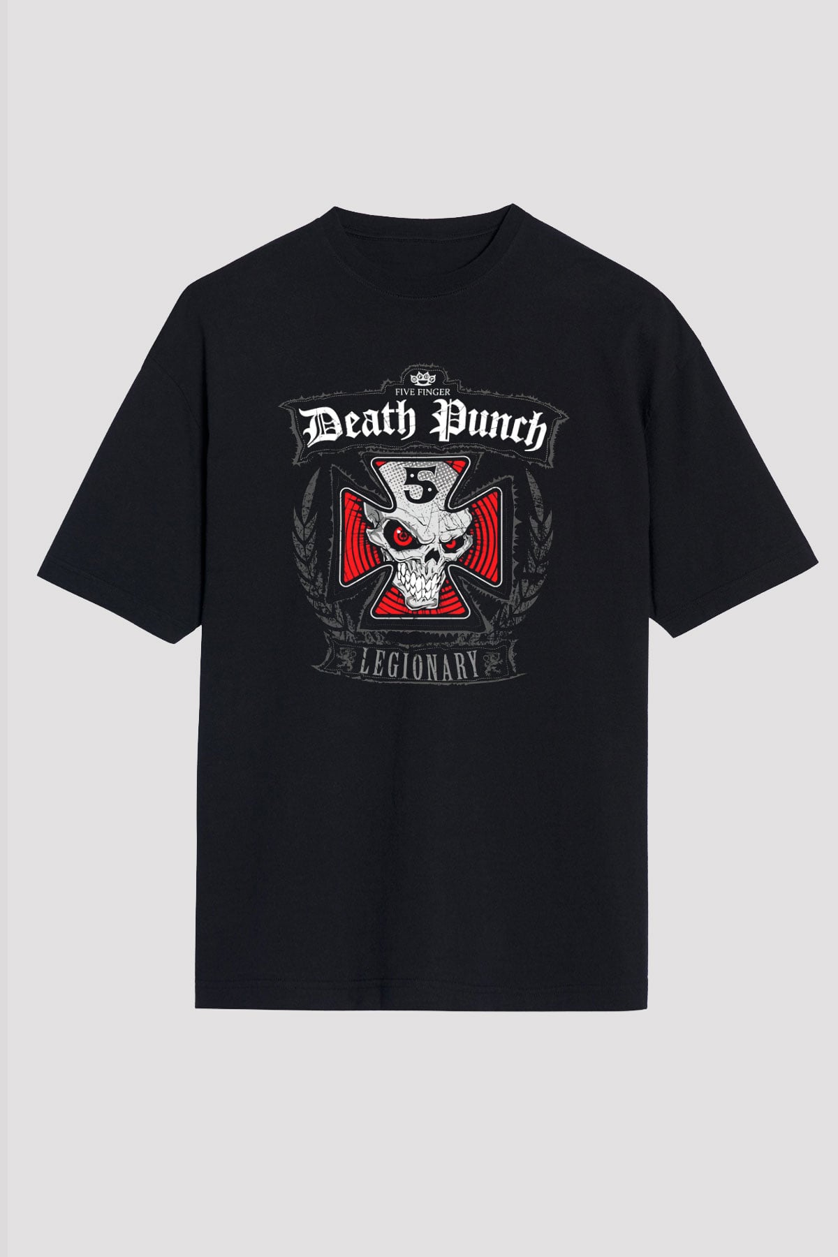 Five Finger Death Punch Siyah Unisex Oversize Tişört T-Shirt