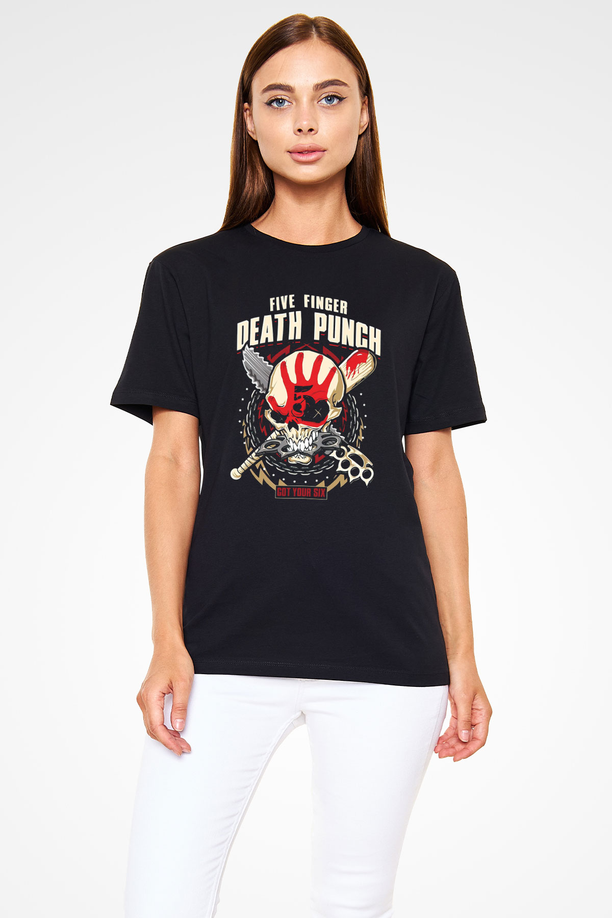 Five Finger Death Punch Siyah Unisex Tişört T-Shirt - TişörtFabrikası