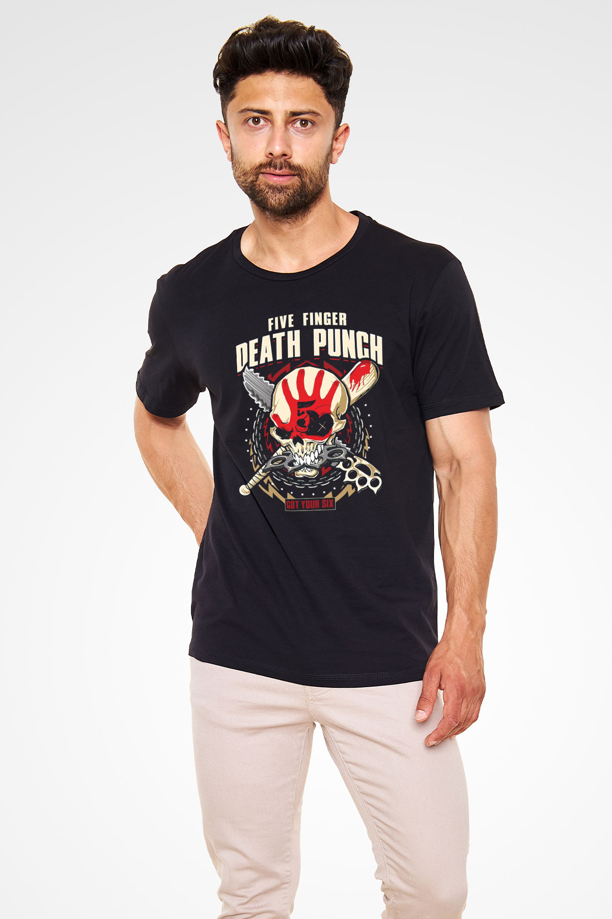 Five Finger Death Punch Siyah Unisex Tişört T-Shirt - TişörtFabrikası