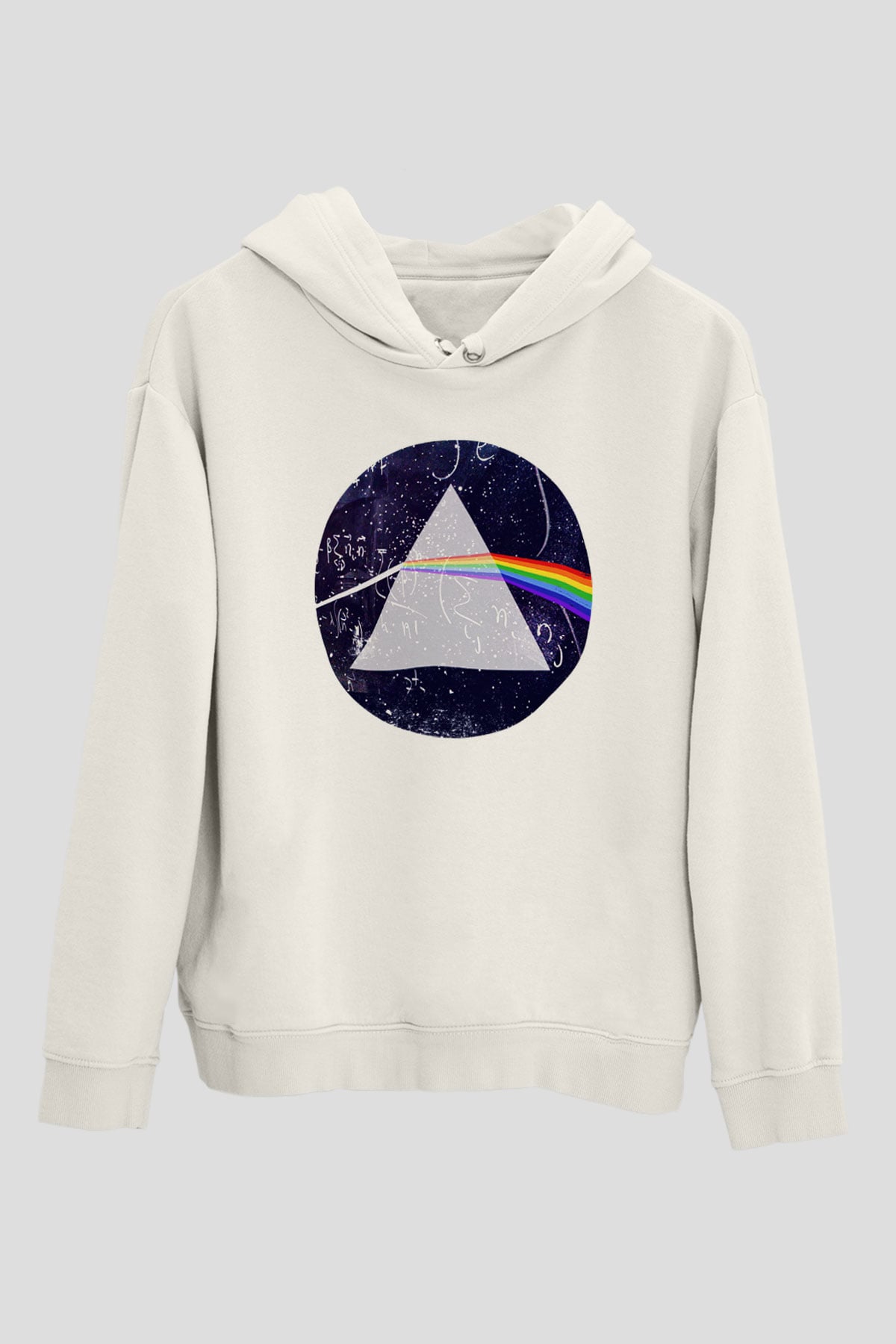Fizikçi Beyaz Unisex Hoodie