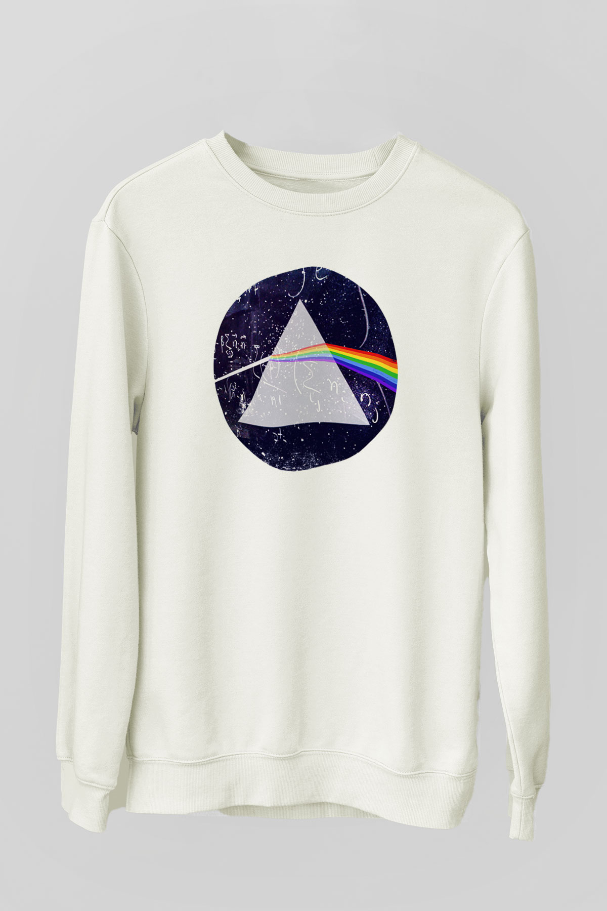 Fizikçi Beyaz Unisex Sweatshirt