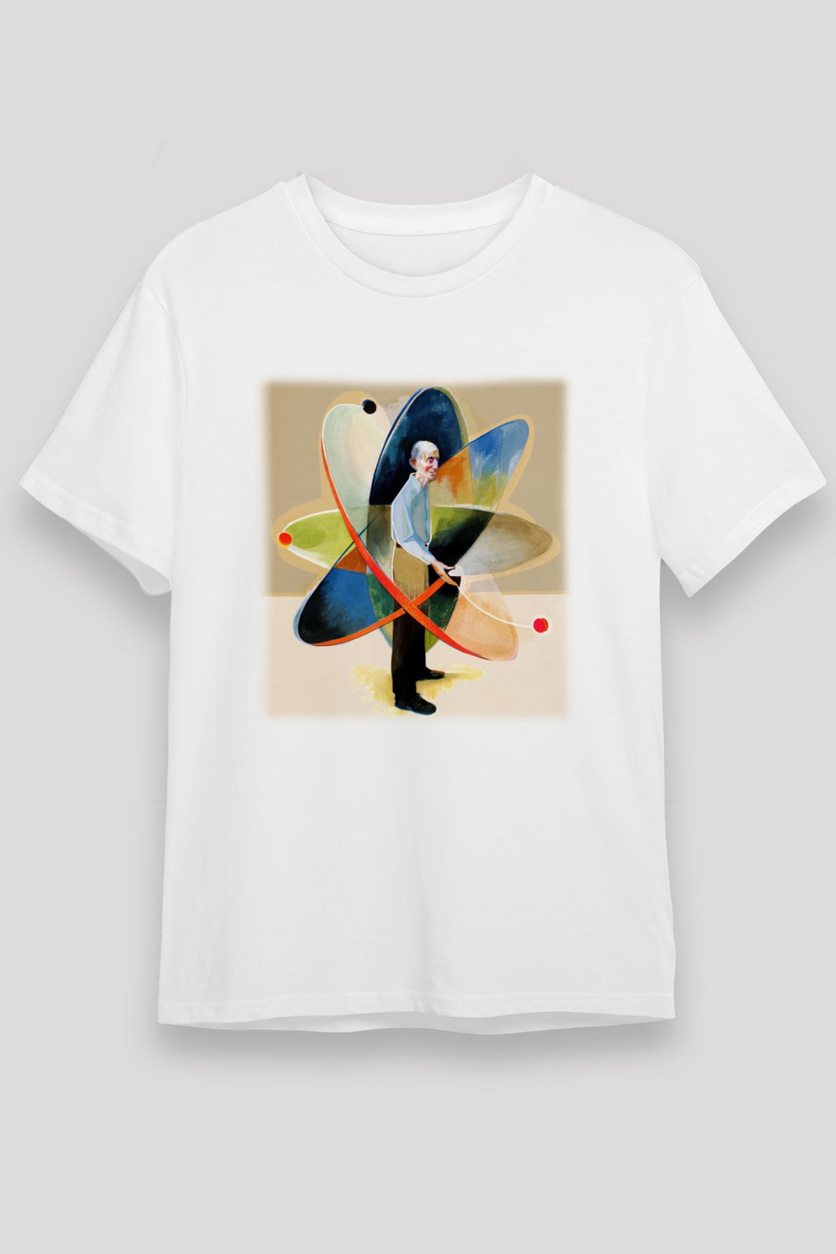 Fizikçi Beyaz Unisex Tişört T-Shirt - TişörtFabrikası