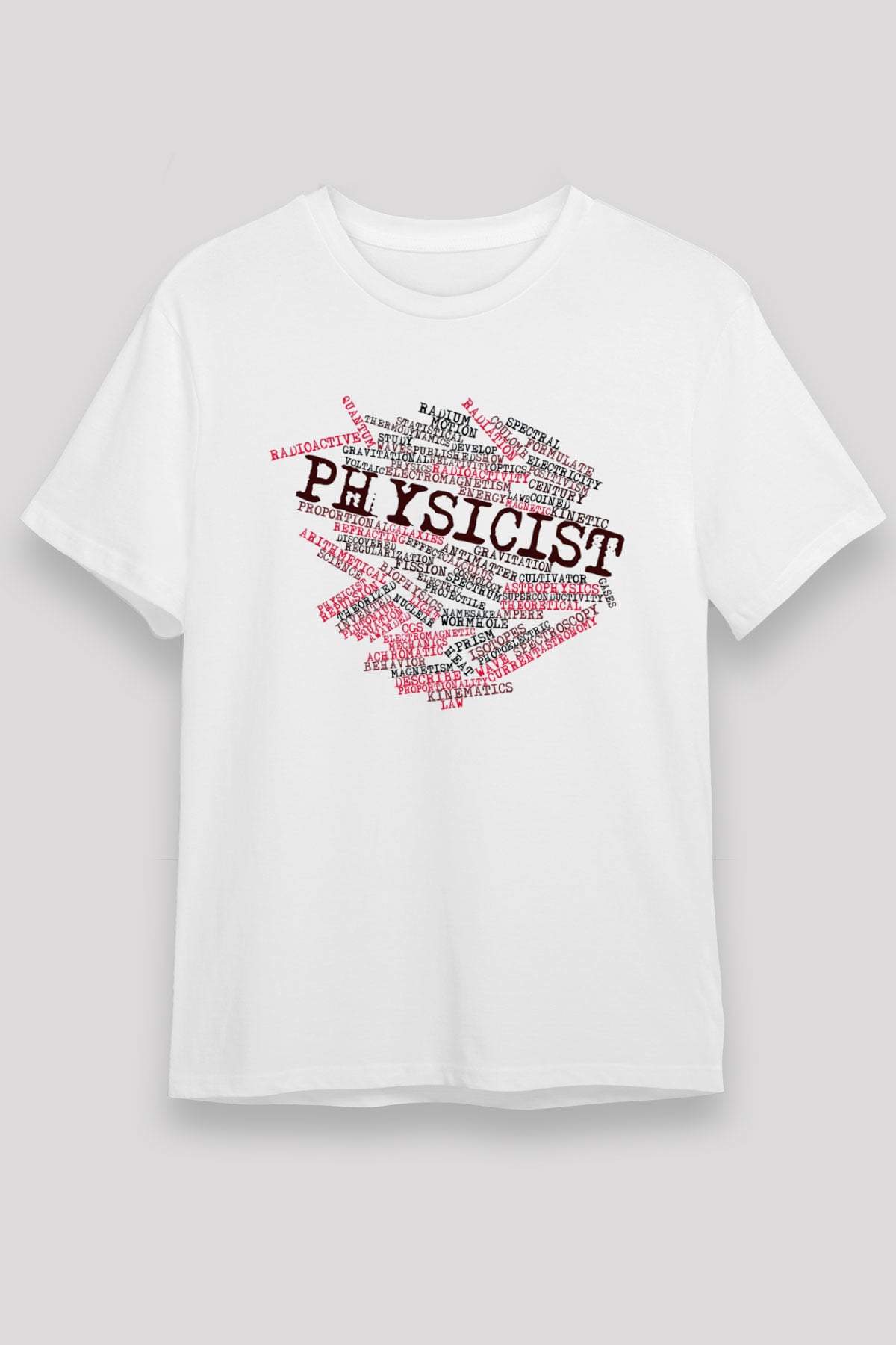 Fizikçi Beyaz Unisex Tişört T-Shirt - TişörtFabrikası