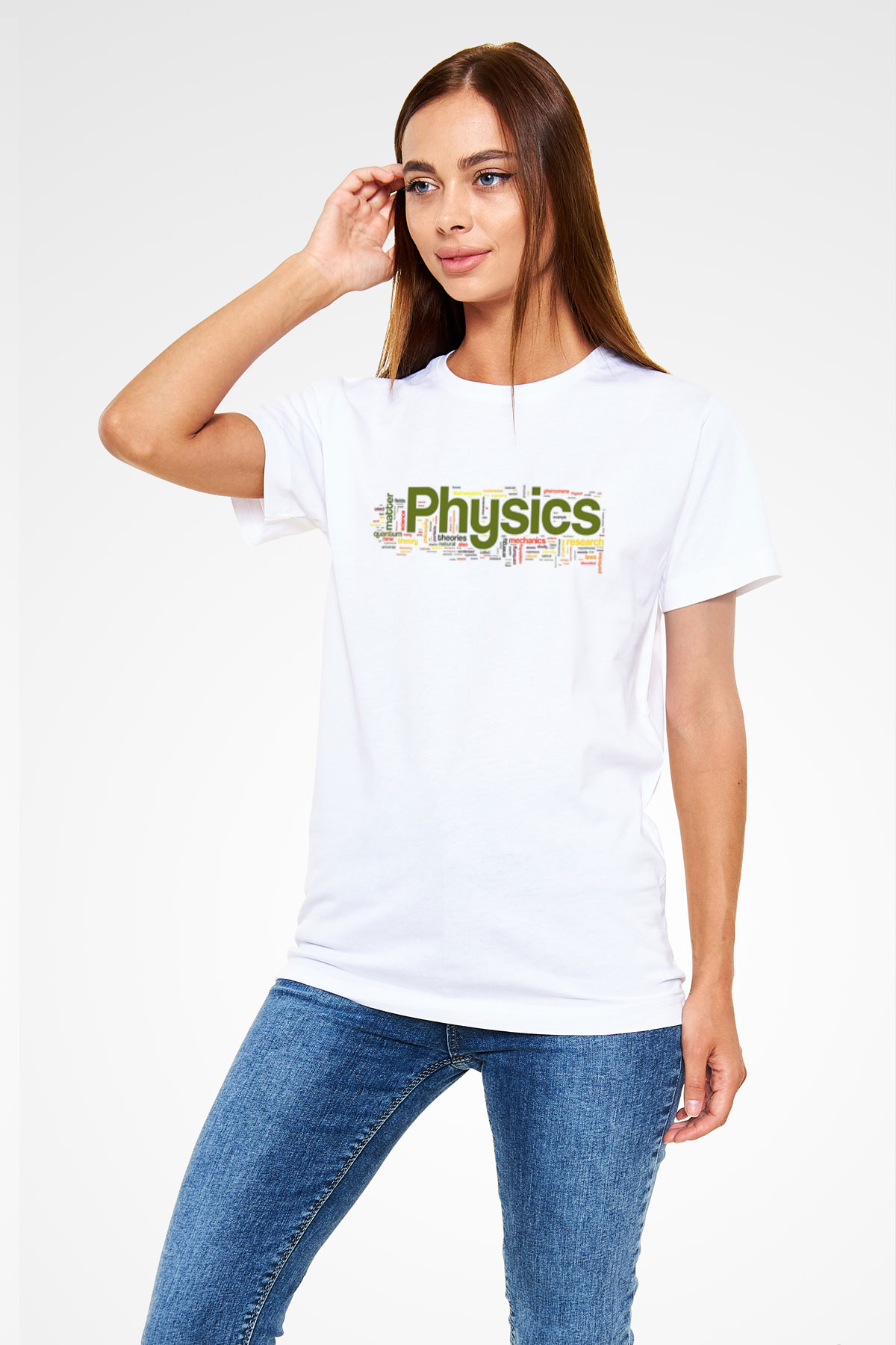 Fizikçi Beyaz Unisex Tişört T-Shirt - TişörtFabrikası