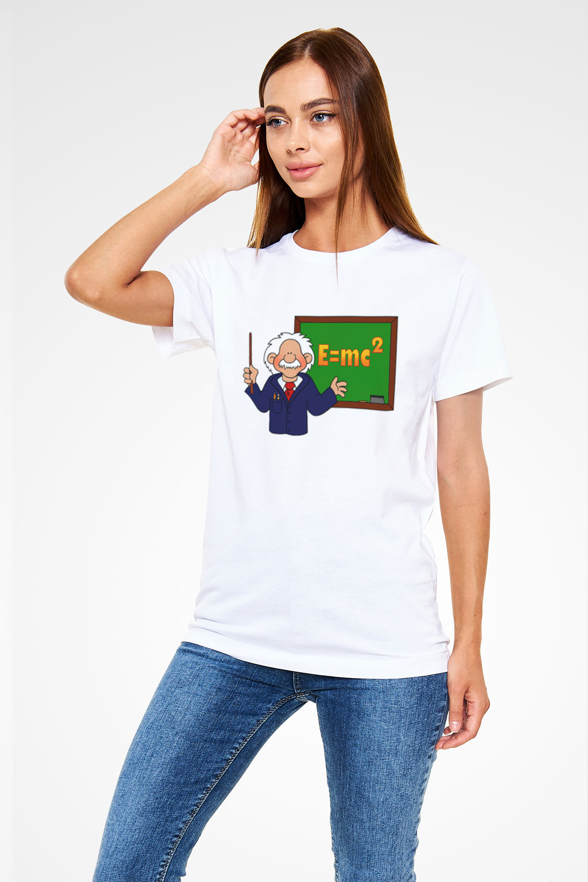 Fizikçi Beyaz Unisex Tişört T-Shirt - TişörtFabrikası