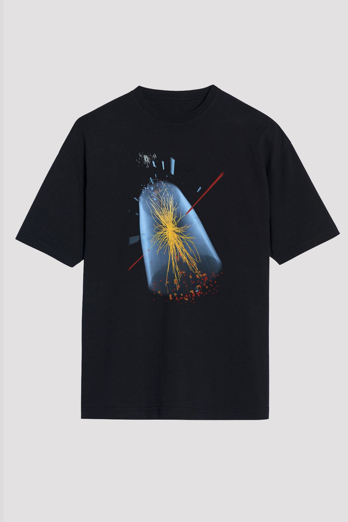 Fizikçi Siyah Unisex Oversize Tişört T-Shirt