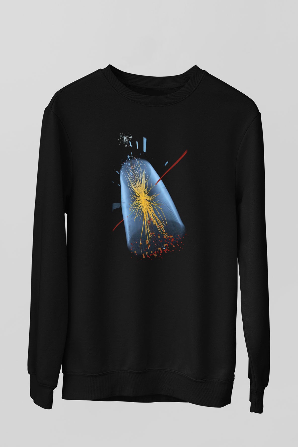 Fizikçi Siyah Unisex Sweatshirt
