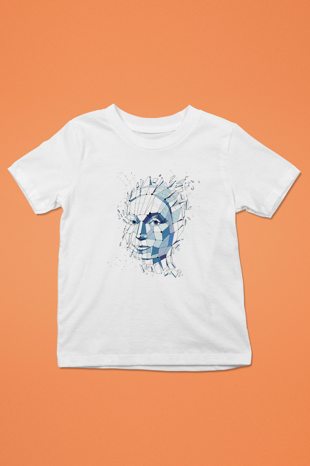 Fizyonomist Baskılı Beyaz Unisex Çocuk Tişört
