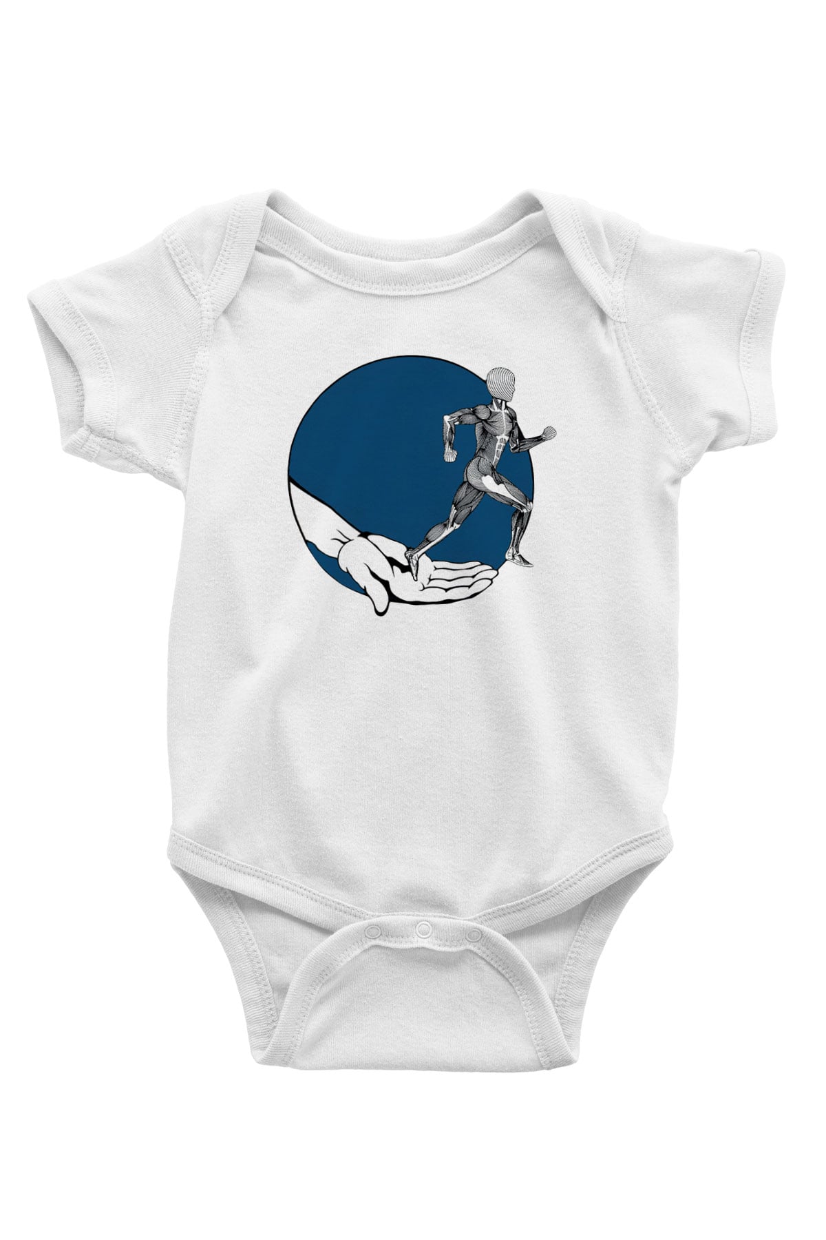 Fizyoterapist Baskılı Beyaz Unisex Bebek Body - Zıbın