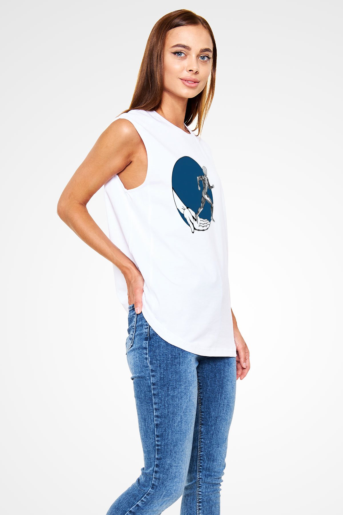 Fizyoterapist Beyaz Unisex Kolsuz Tişört