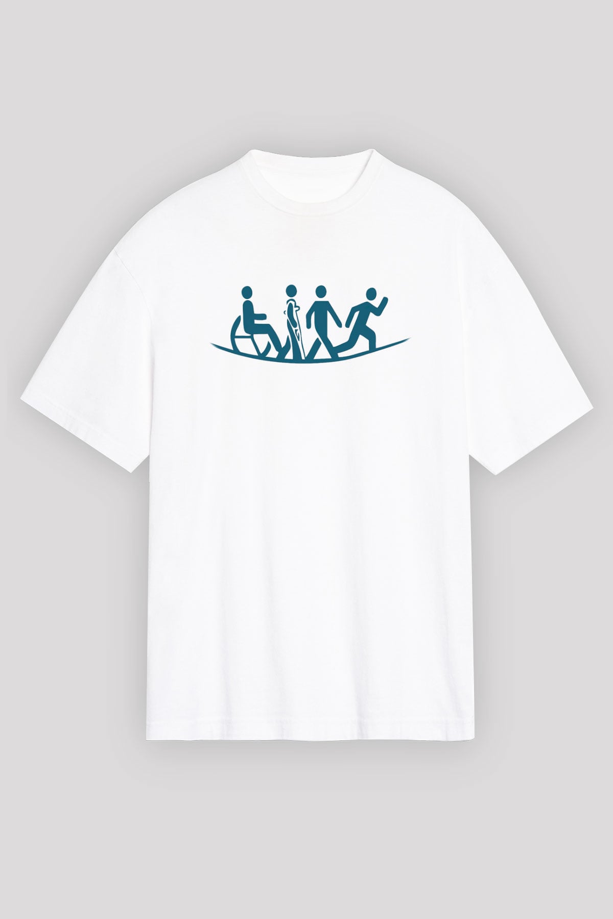 Fizyoterapist Beyaz Unisex Oversize Tişört T-Shirt