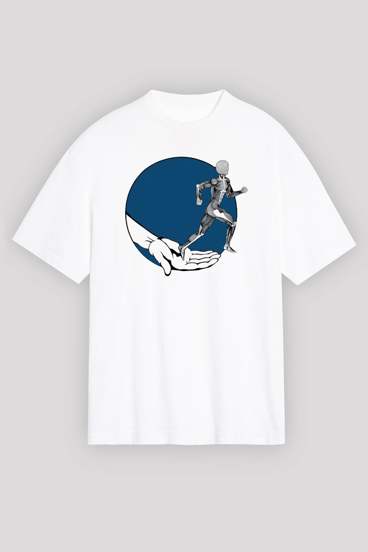 Fizyoterapist Beyaz Unisex Oversize Tişört T-Shirt