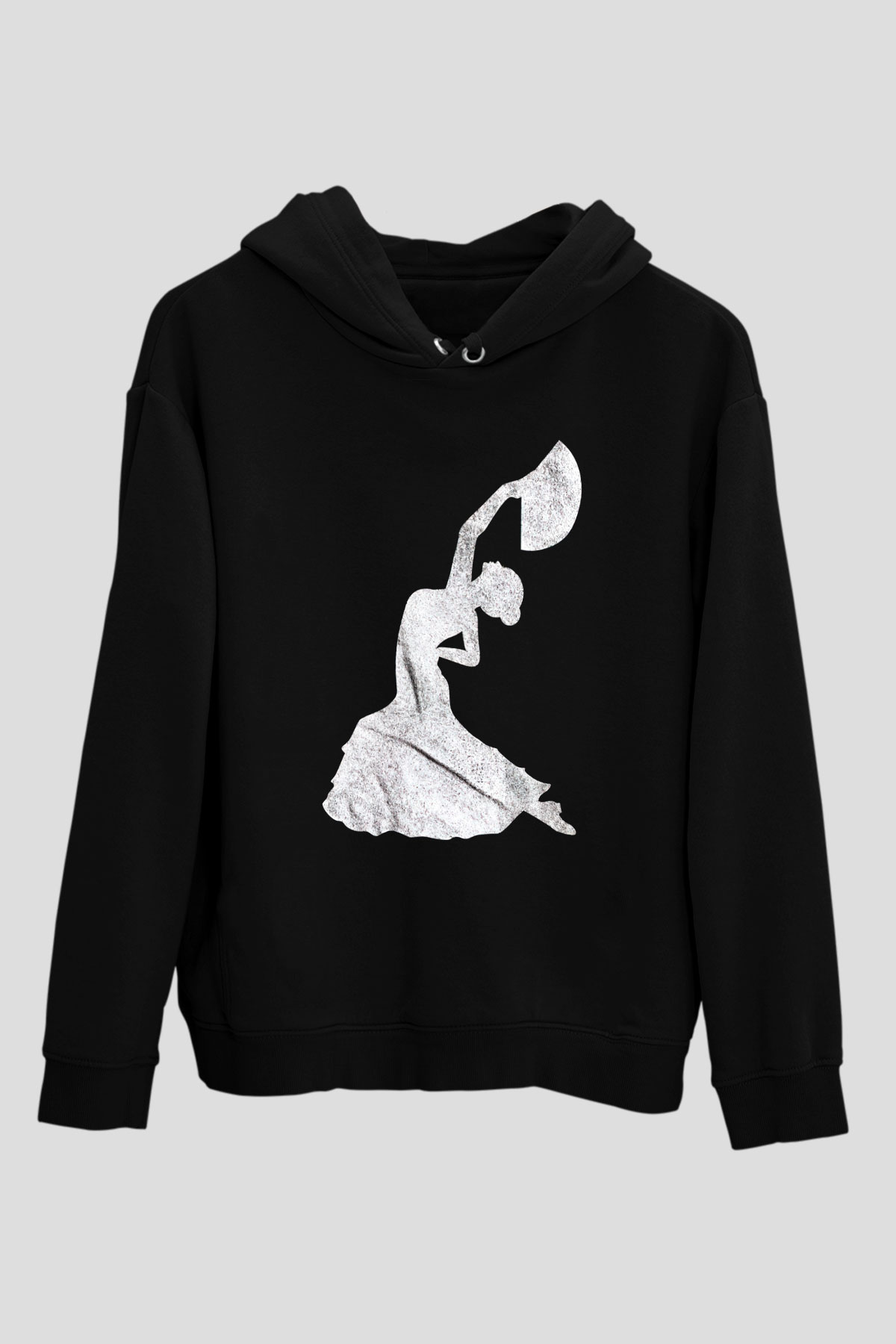 Flamenko Siyah Unisex Hoodie