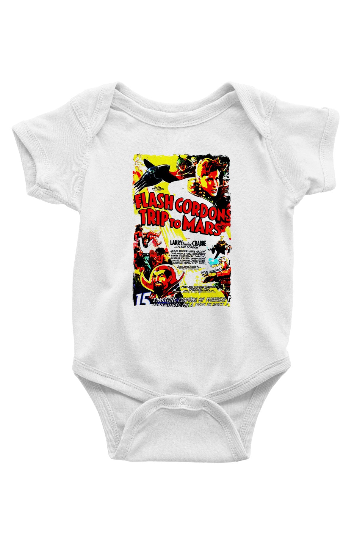 Flash Gordon Beyaz Bebek Body - Zıbın