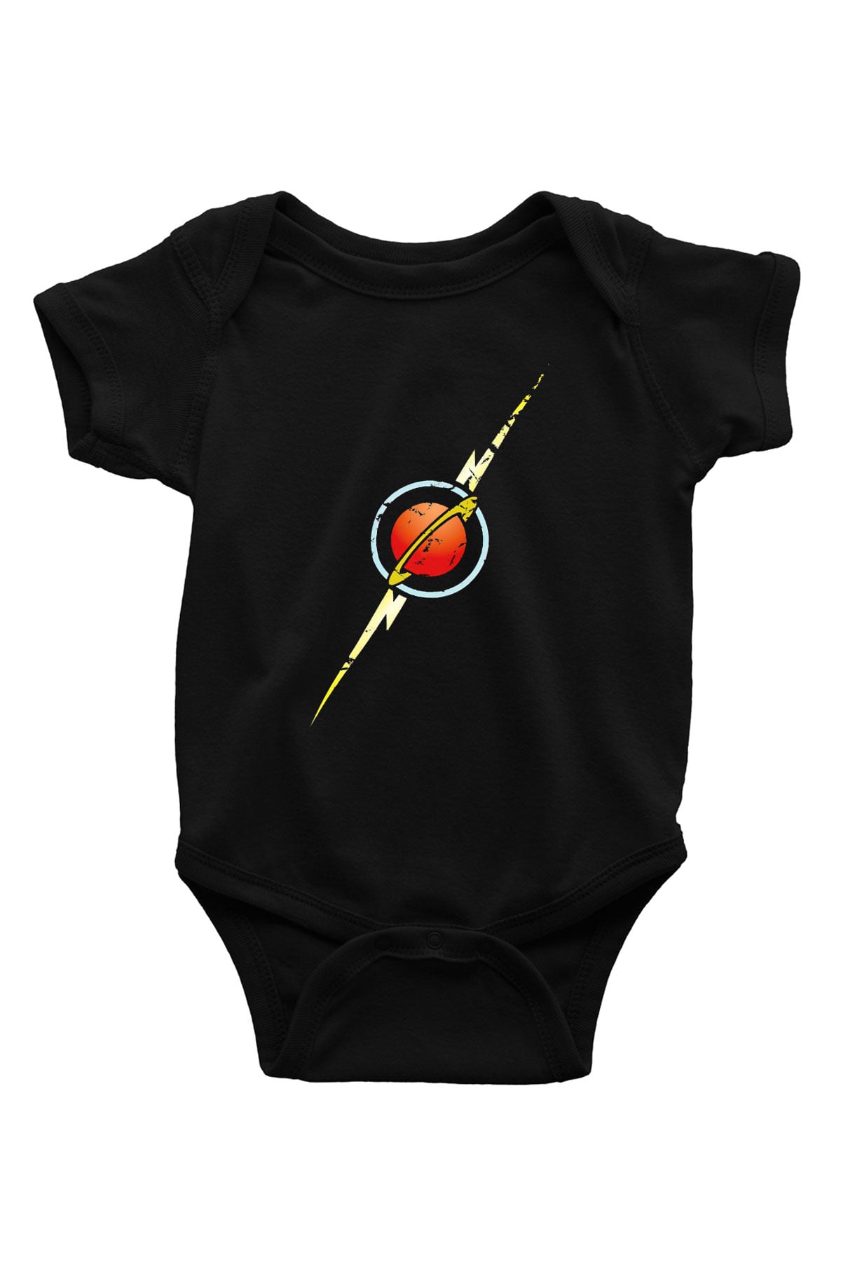Flash Gordon Siyah Bebek Body - Zıbın