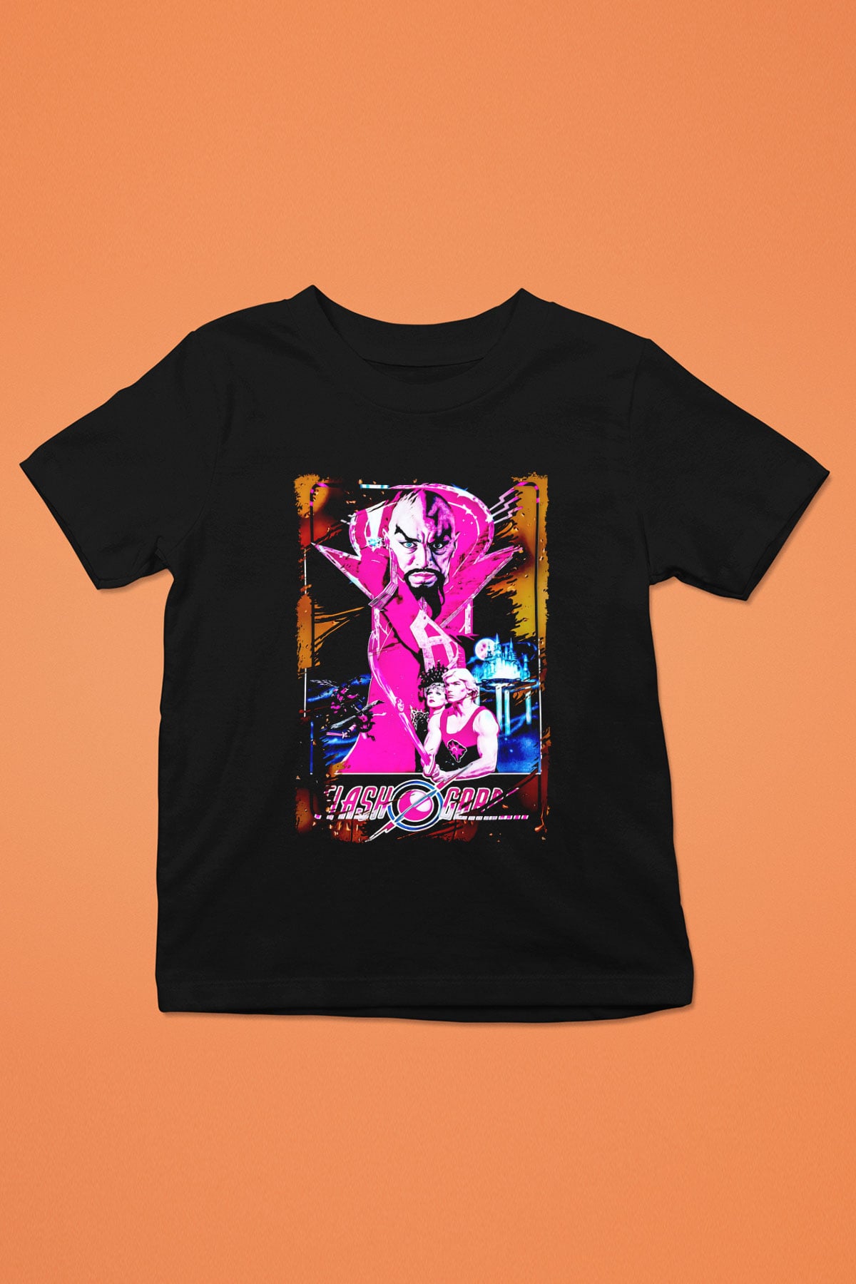 Flash Gordon Siyah Unisex  Çocuk Tişört