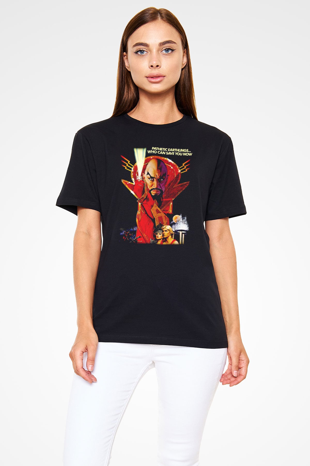 Flash Gordon Siyah Unisex Tişört