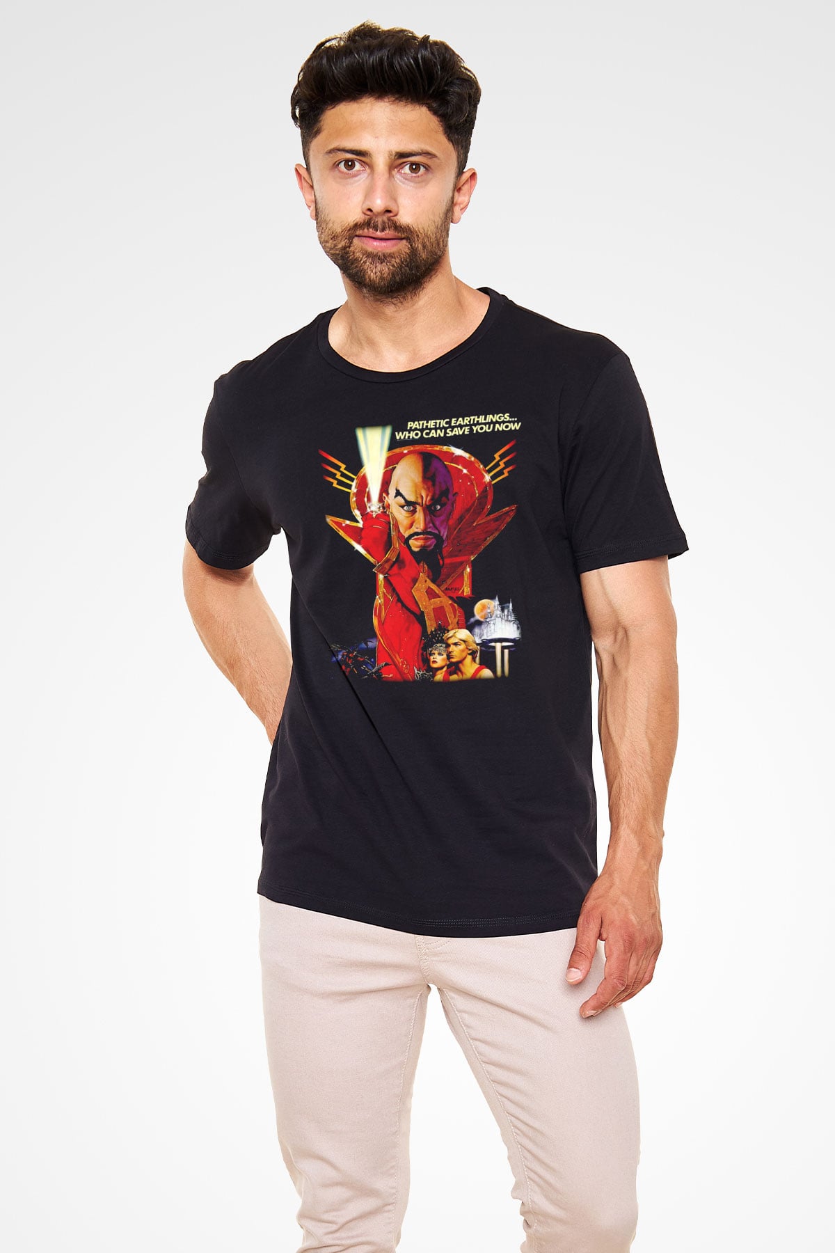 Flash Gordon Siyah Unisex Tişört