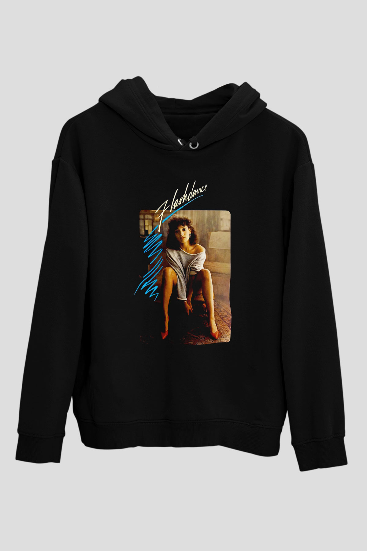 Flashdance Siyah Unisex Hoodie