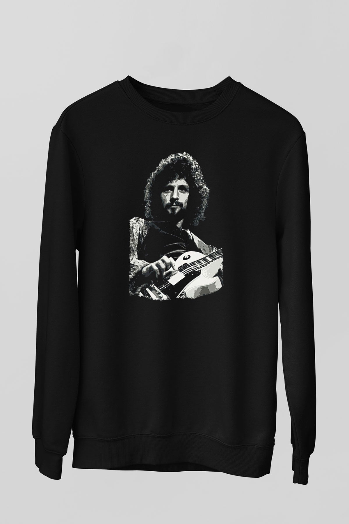 Fleetwod Mac Baskılı Unisex Siyah Sweatshirt