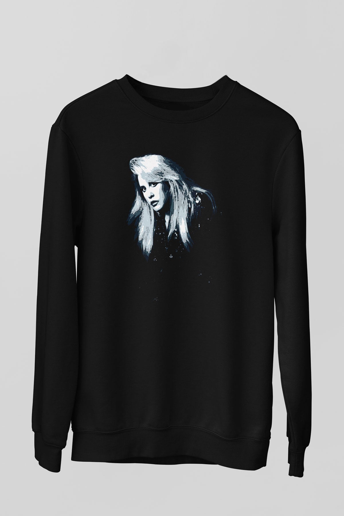 Fleetwod Mac Baskılı Unisex Siyah Sweatshirt