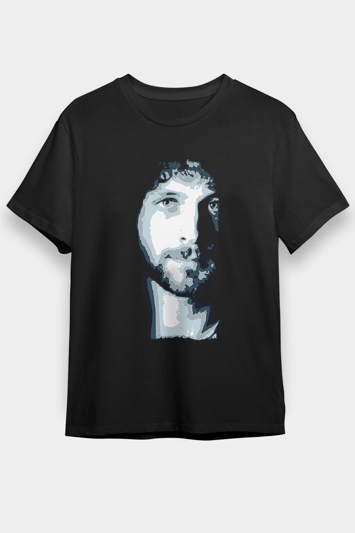 Fleetwod Mac Baskılı Unisex Siyah Tişört - Tshirt