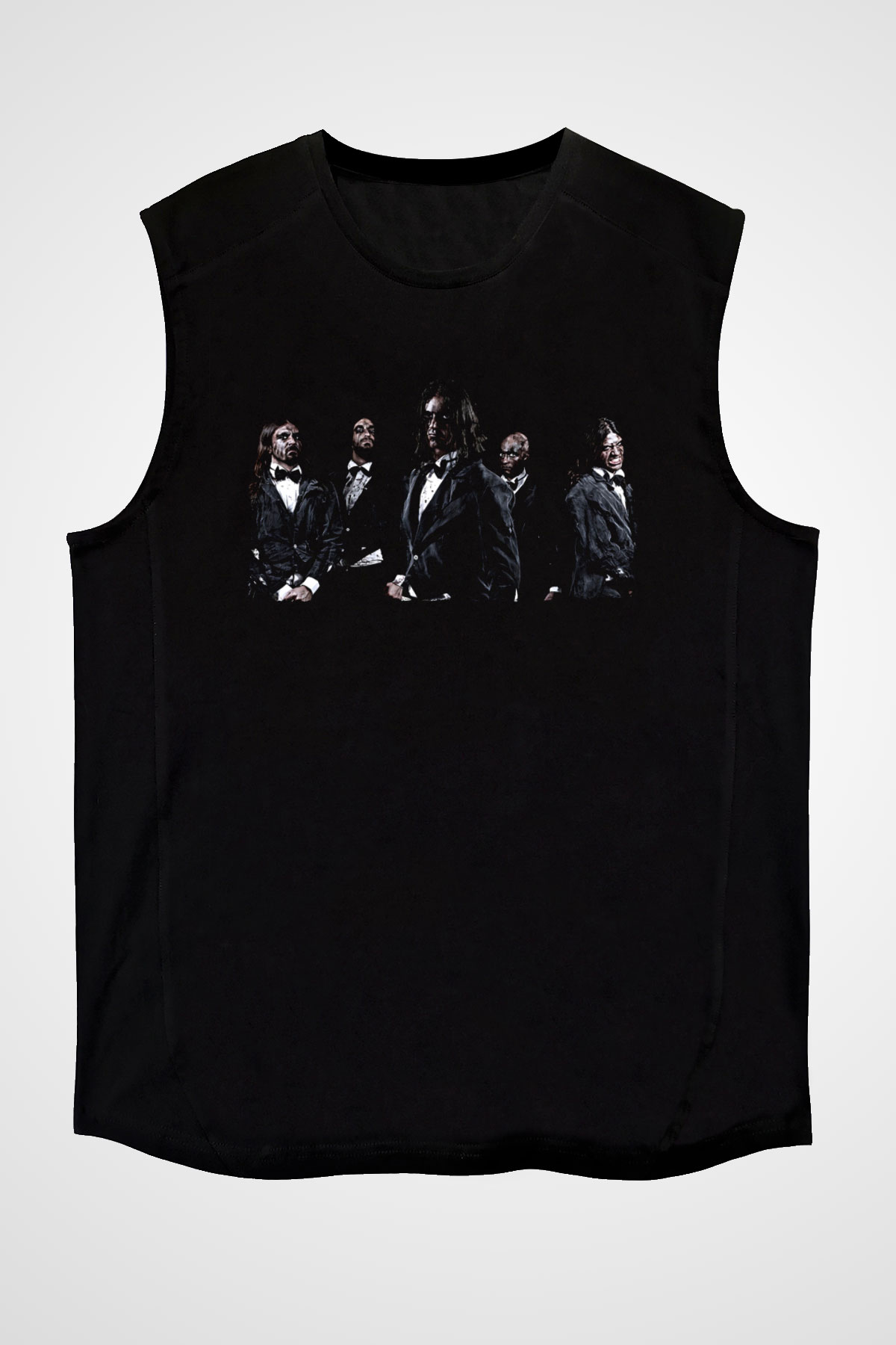 Fleshgod Apocalypse Baskılı Unisex Siyah Kolsuz Tişört - Tshirt