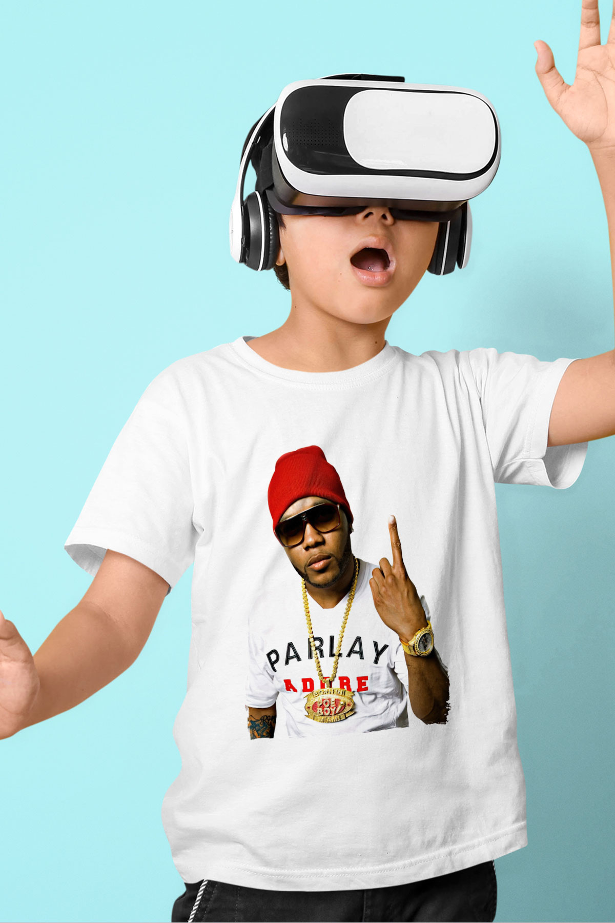 Flo Rida Beyaz Unisex Çocuk Tişört