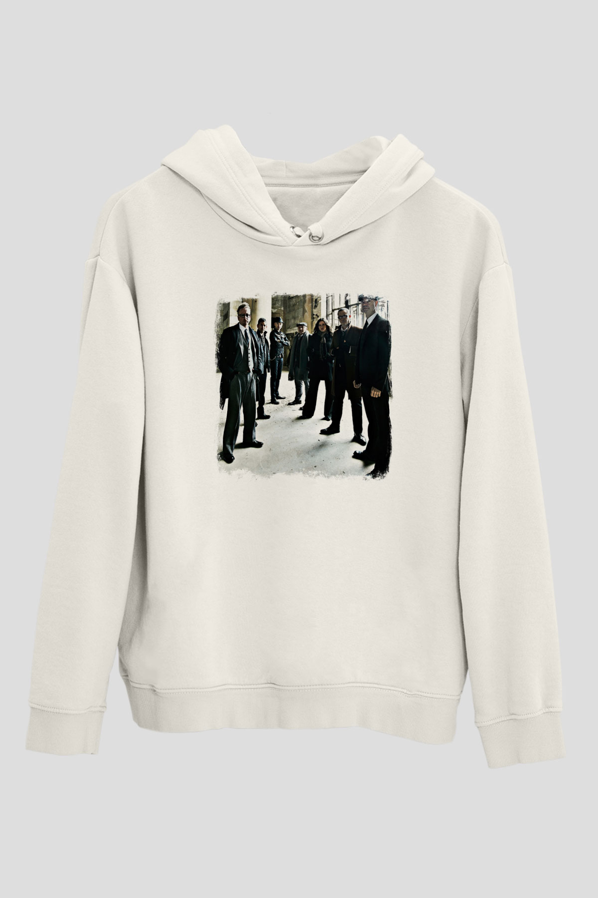 Flogging Molly Baskılı Unisex Beyaz Hoodie