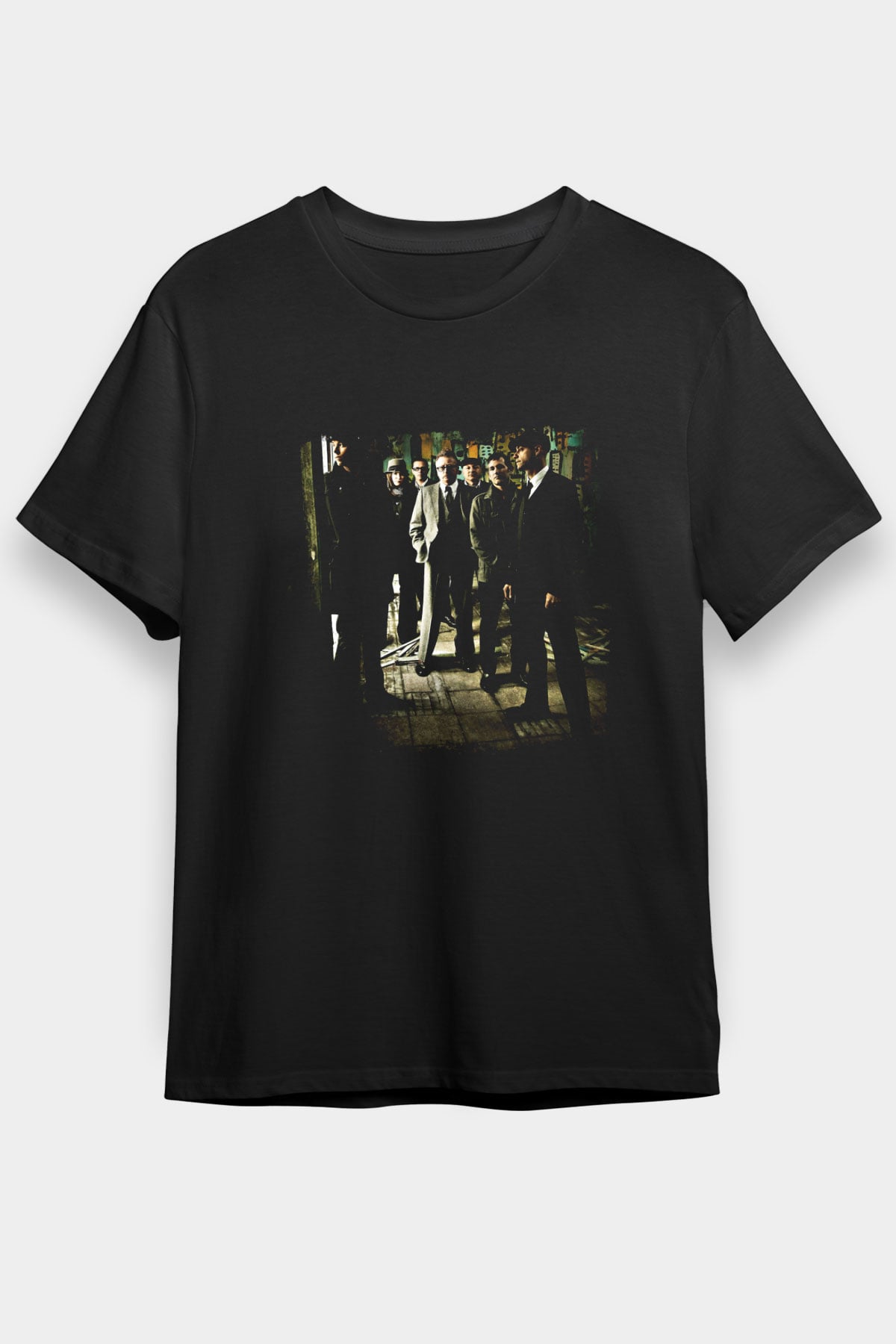 Flogging Molly Baskılı Unisex Siyah Tişört