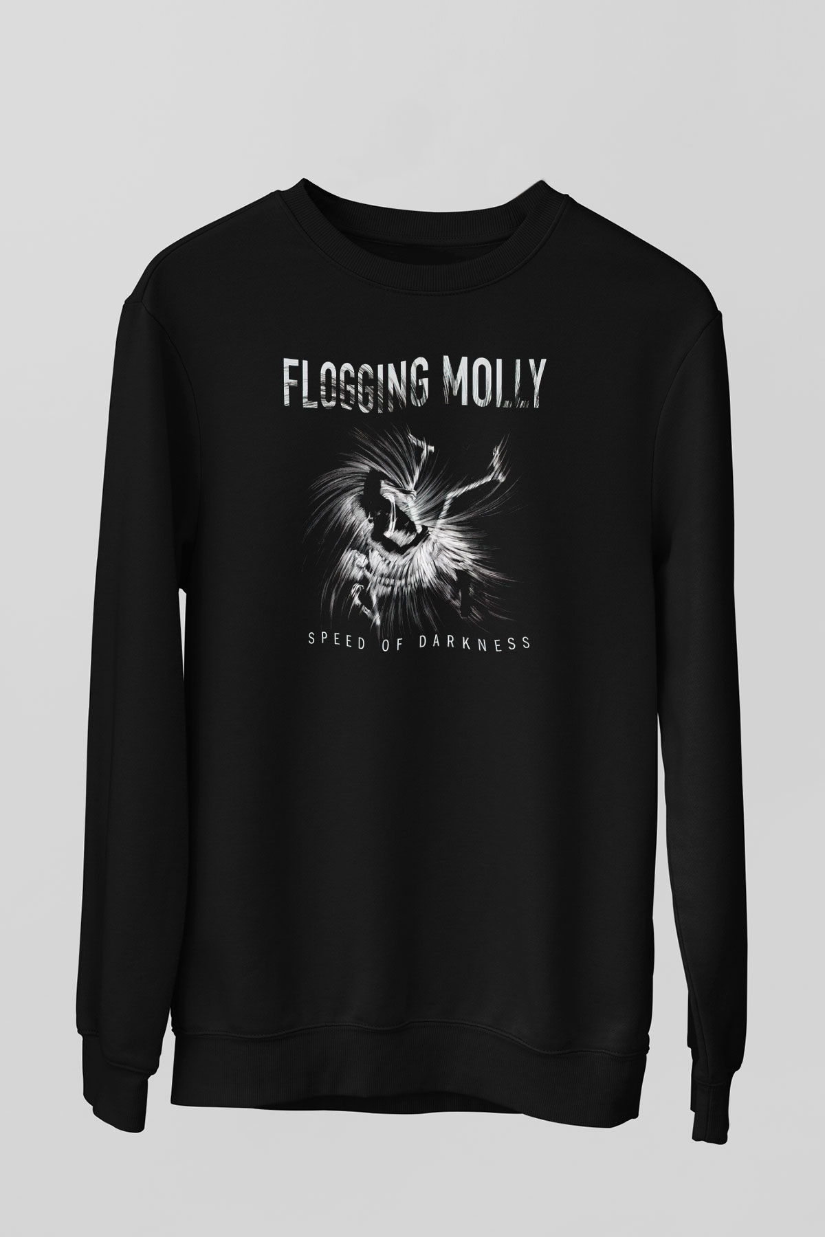 Flogging Molly Siyah Unisex Sweatshirt